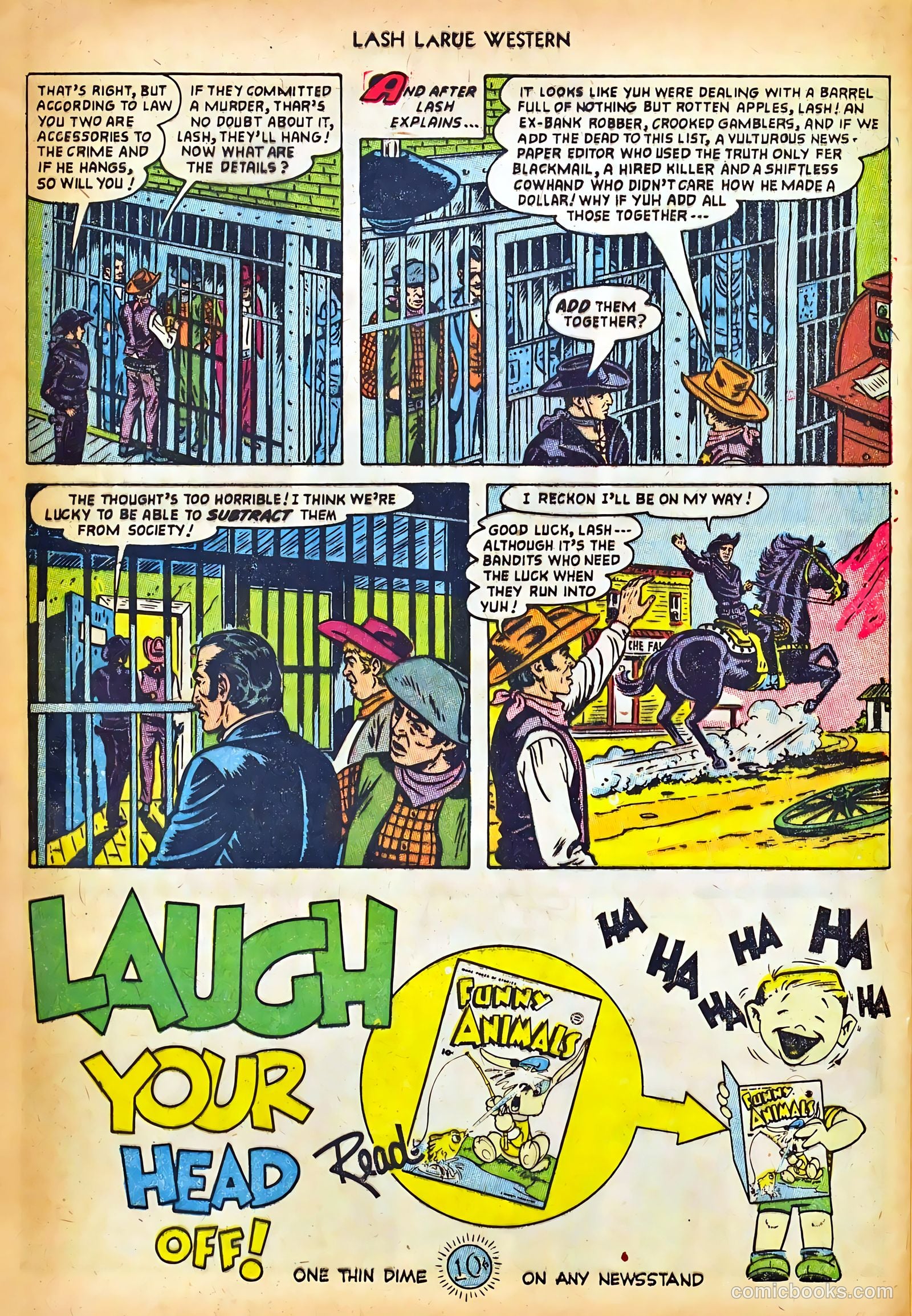 Lash LaRue Western #42 — page 28 of 36