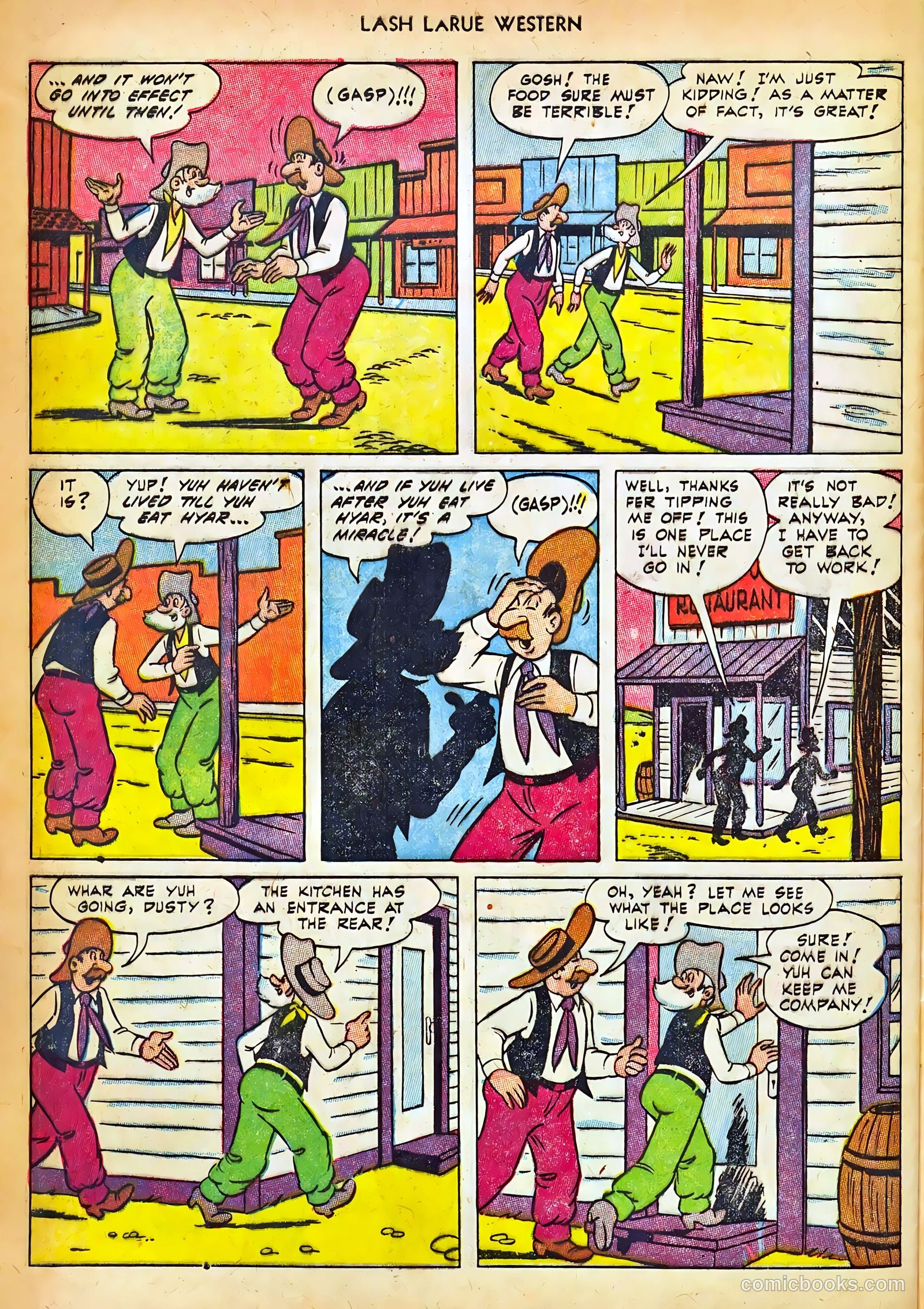 Lash LaRue Western #42 — page 32 of 36