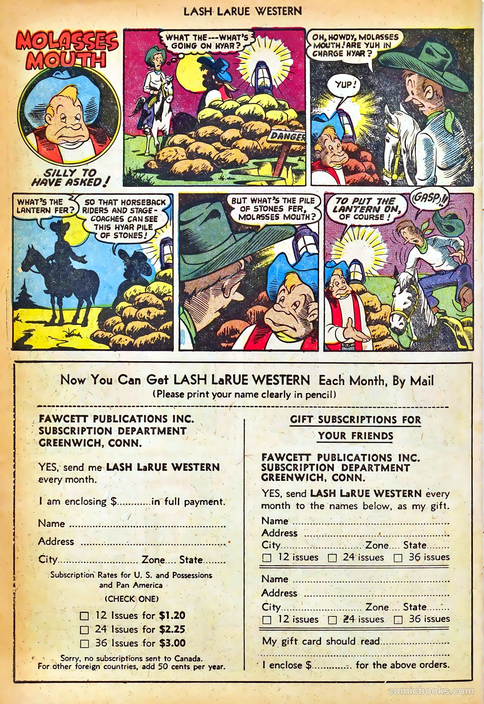 Lash LaRue Western #42 — page 34 of 36