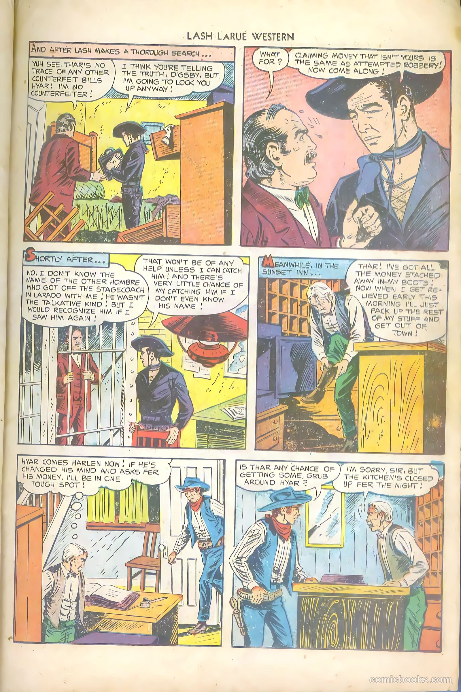Lash LaRue Western #43 — page 23 of 36