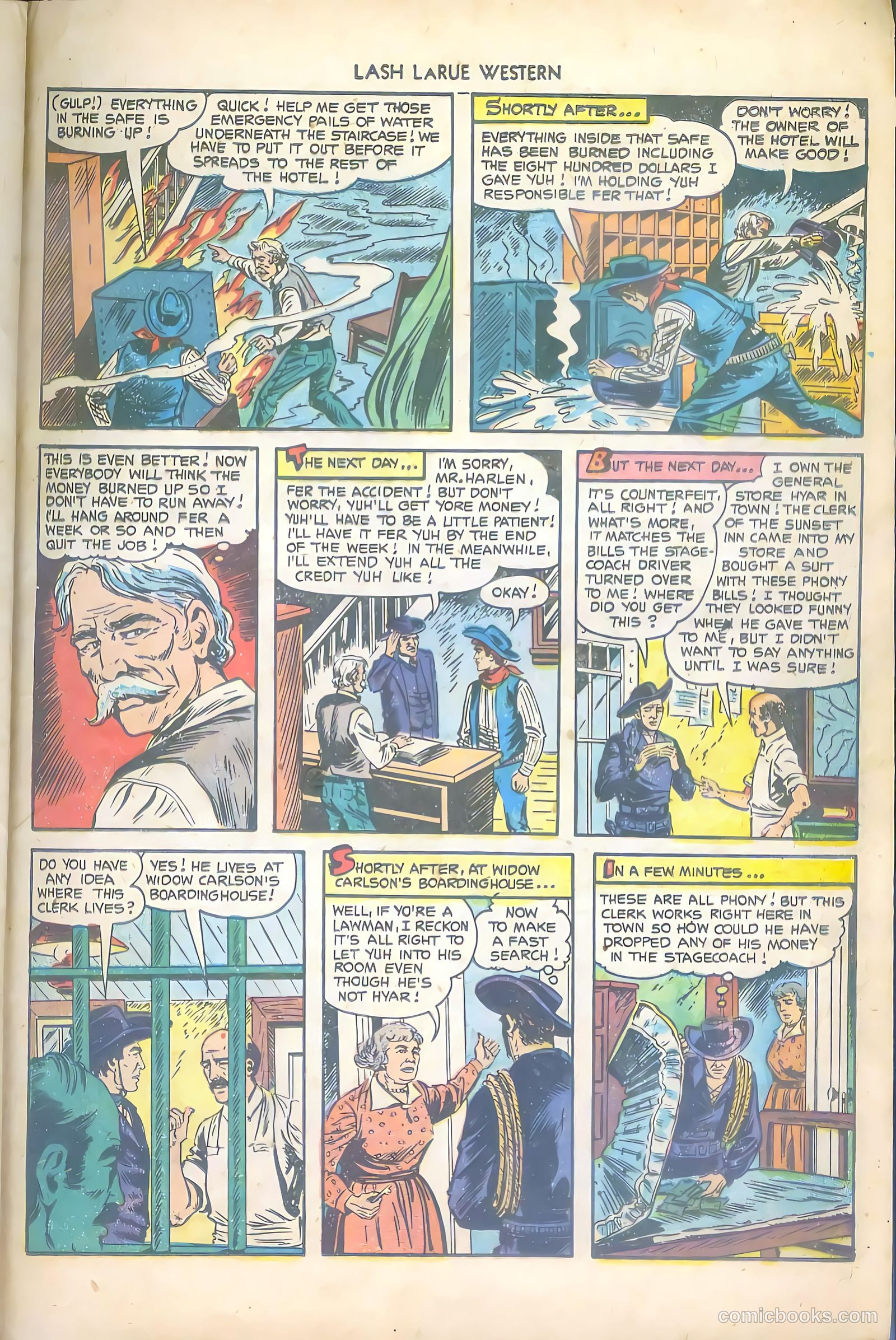 Lash LaRue Western #43 — page 25 of 36