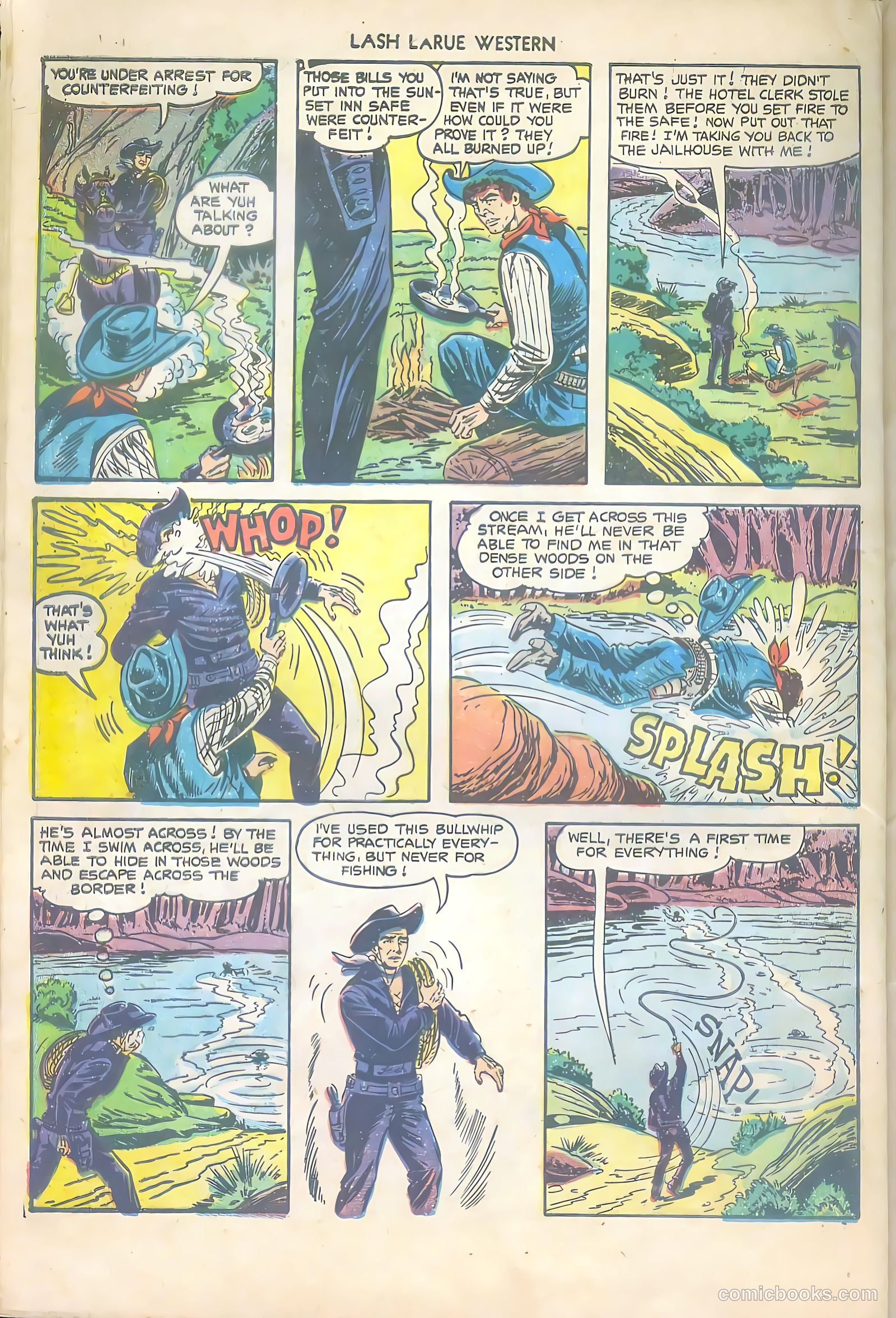 Lash LaRue Western #43 — page 28 of 36