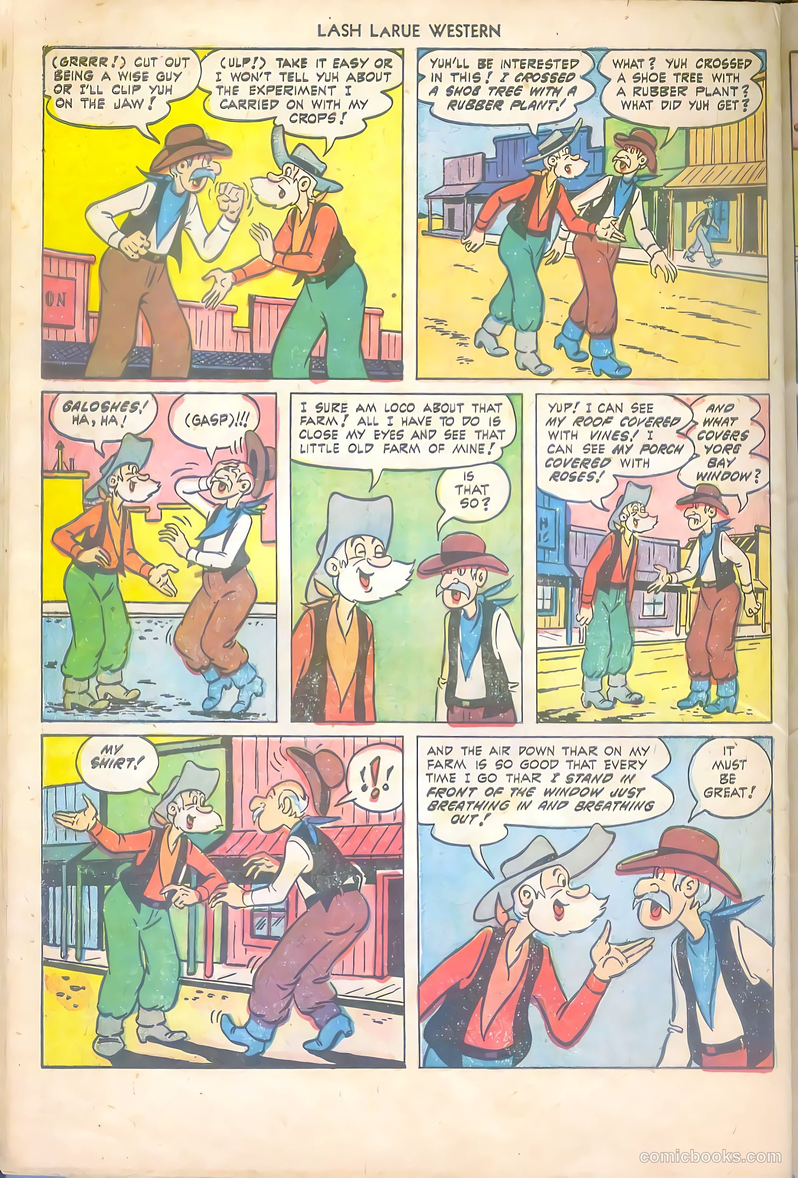 Lash LaRue Western #43 — page 32 of 36