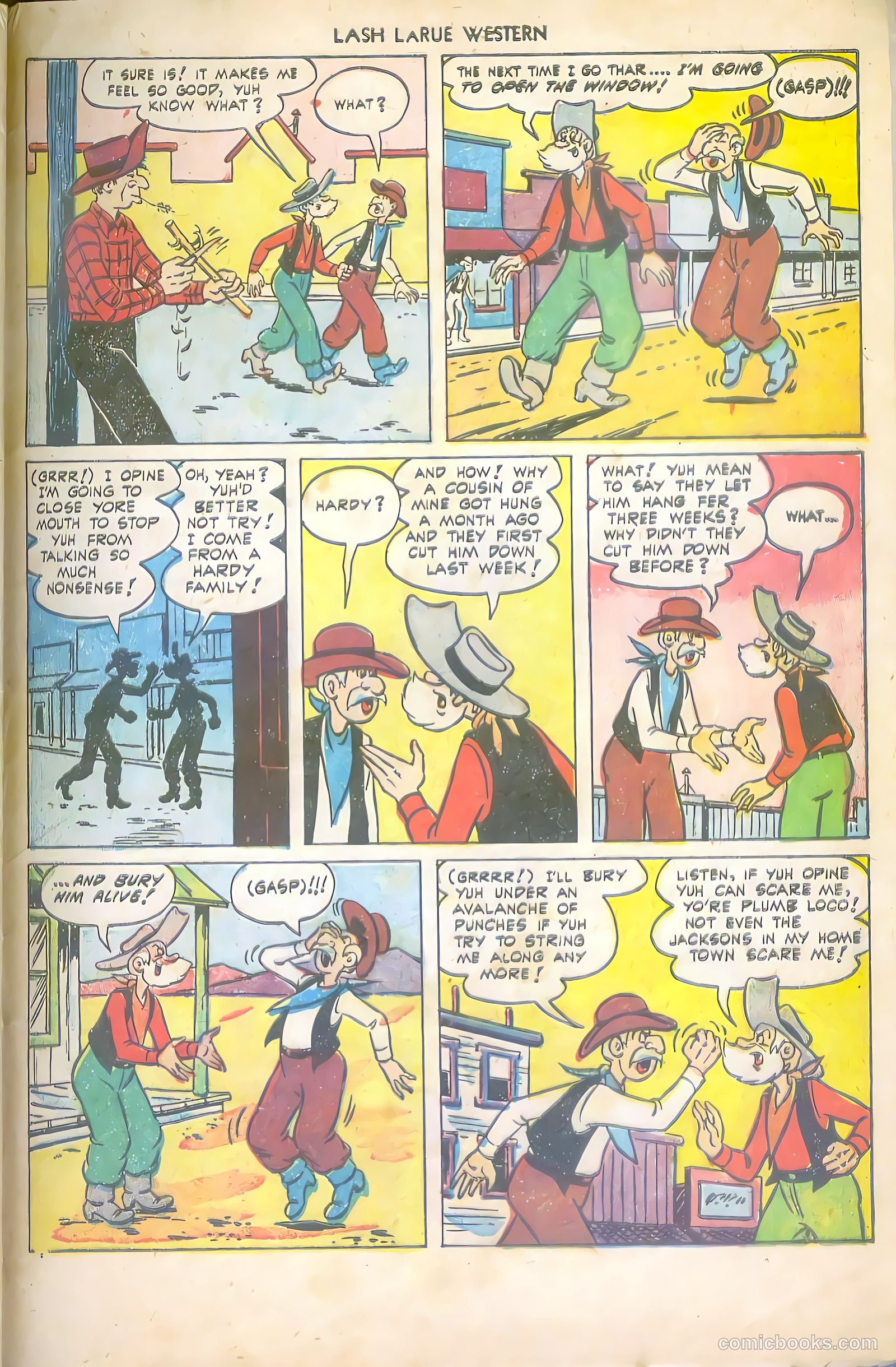 Lash LaRue Western #43 — page 33 of 36