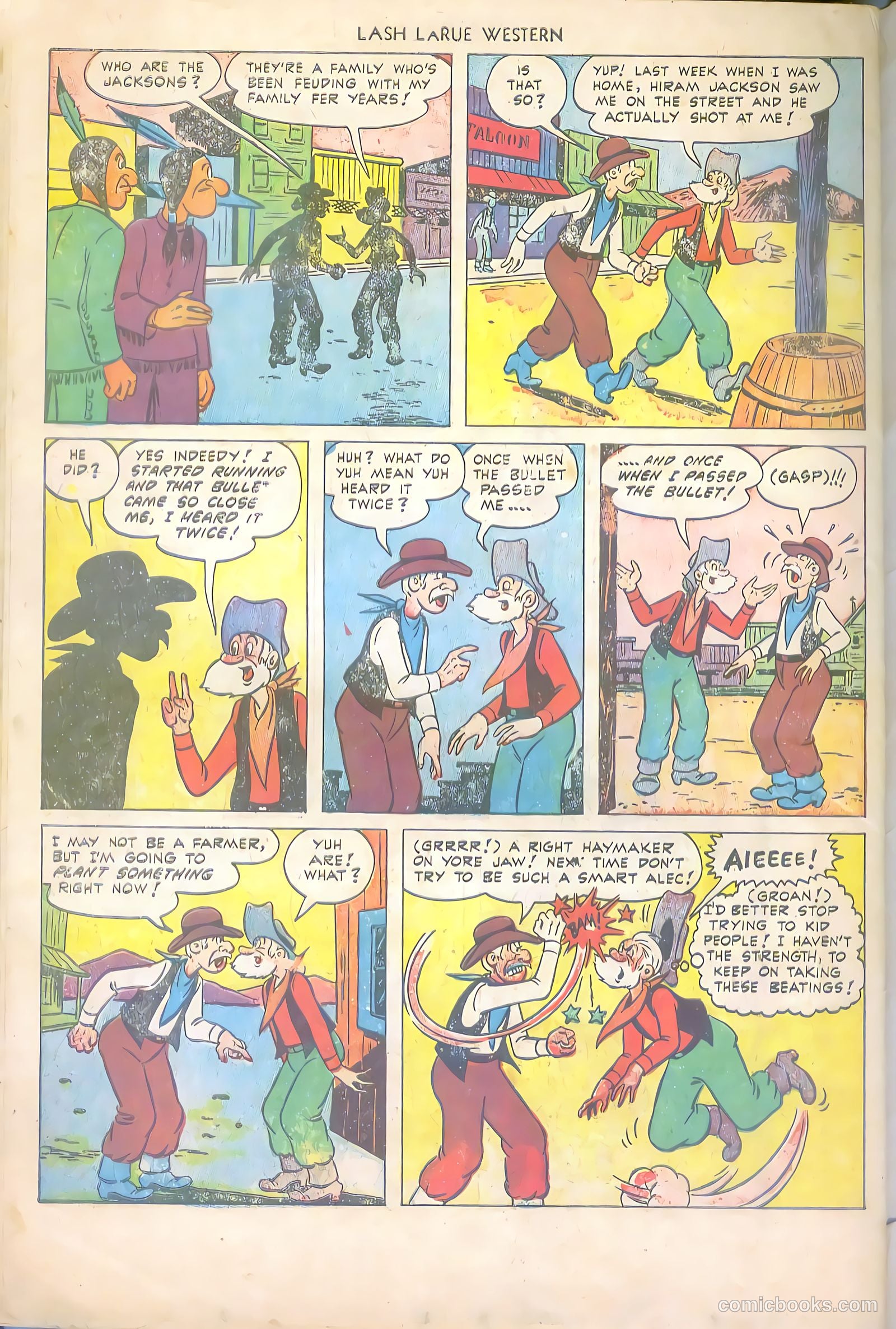 Lash LaRue Western #43 — page 34 of 36