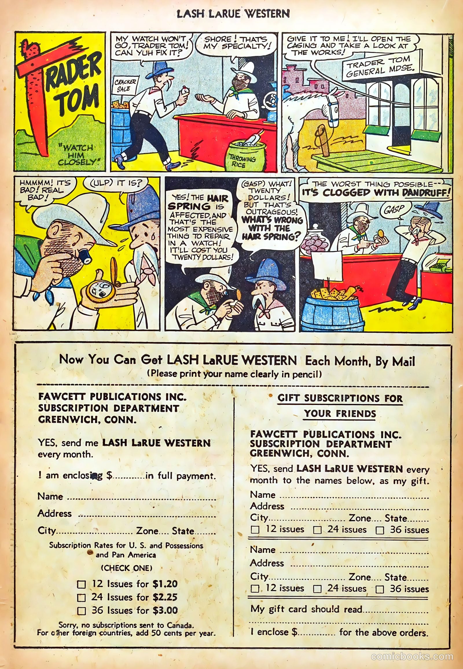 Lash LaRue Western #44 — page 22 of 36