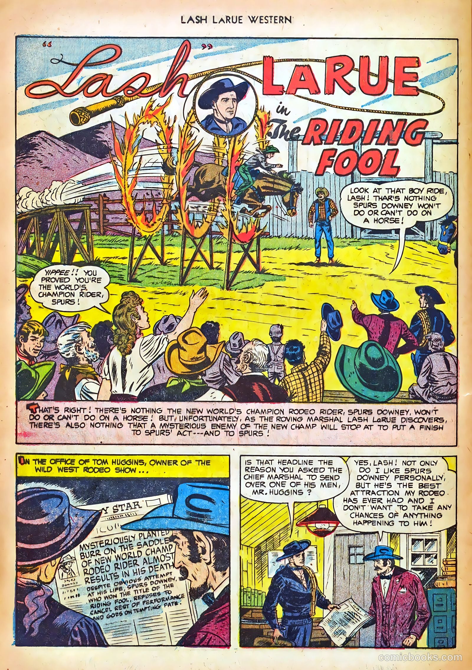 Lash LaRue Western #44 — page 28 of 36