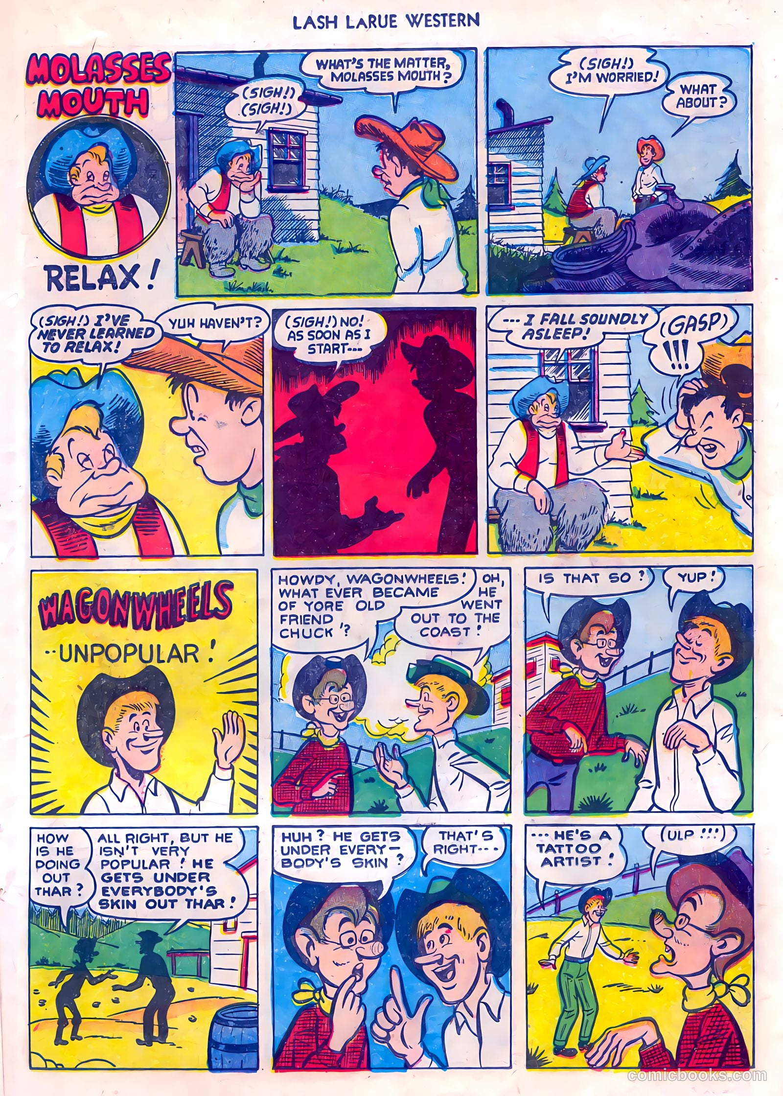 Lash LaRue Western #45 — page 23 of 36