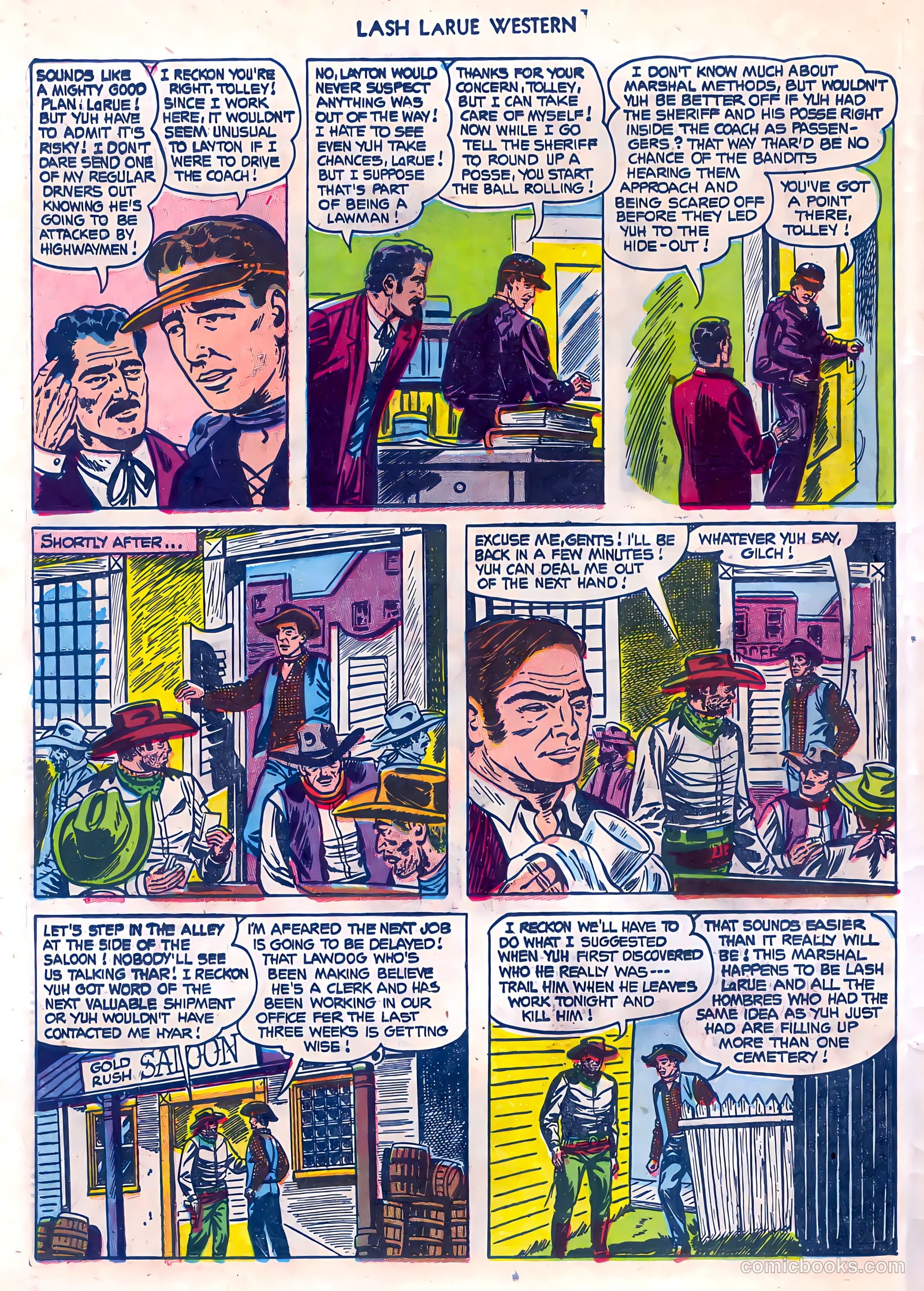 Lash LaRue Western #45 — page 26 of 36