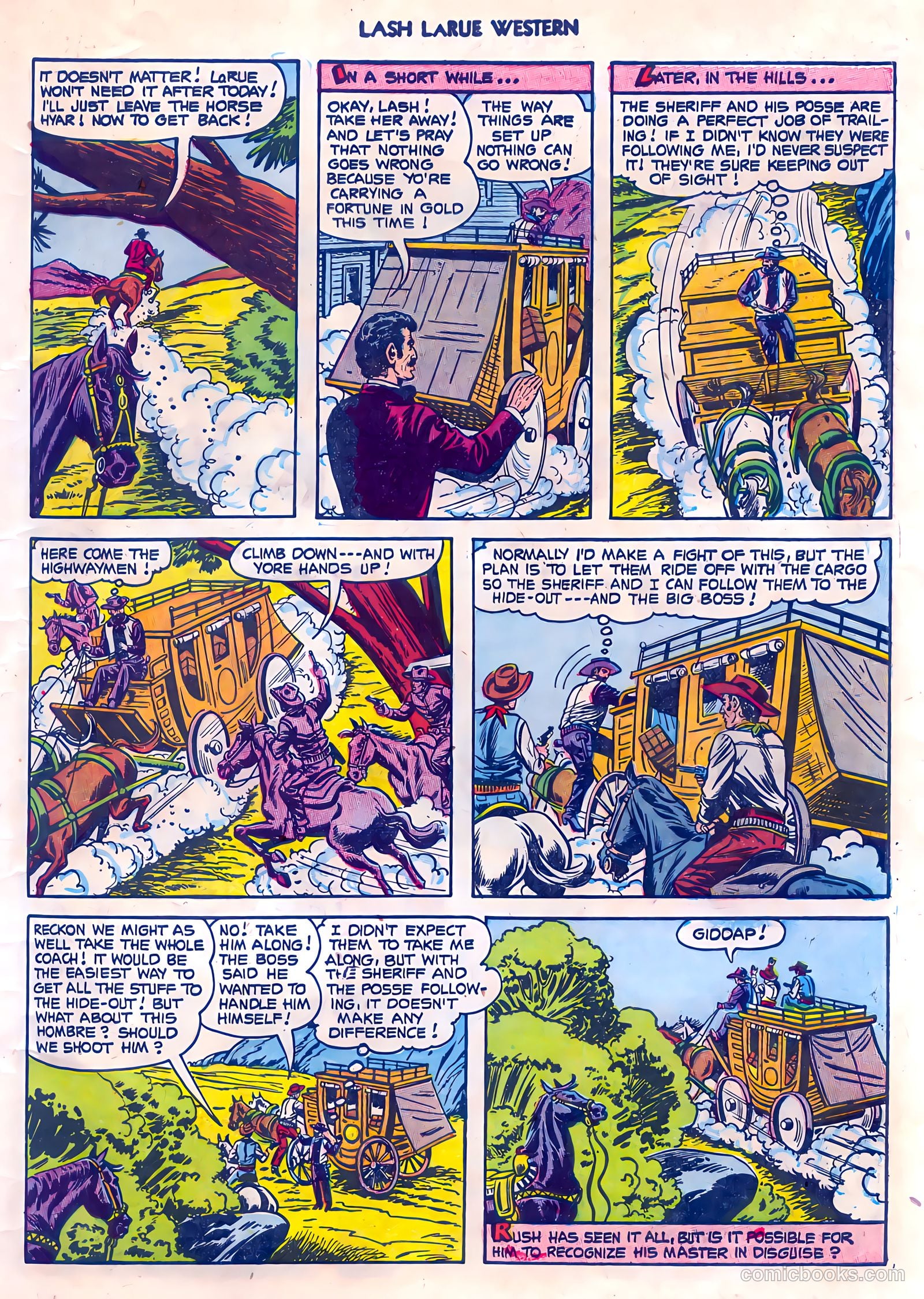 Lash LaRue Western #45 — page 31 of 36