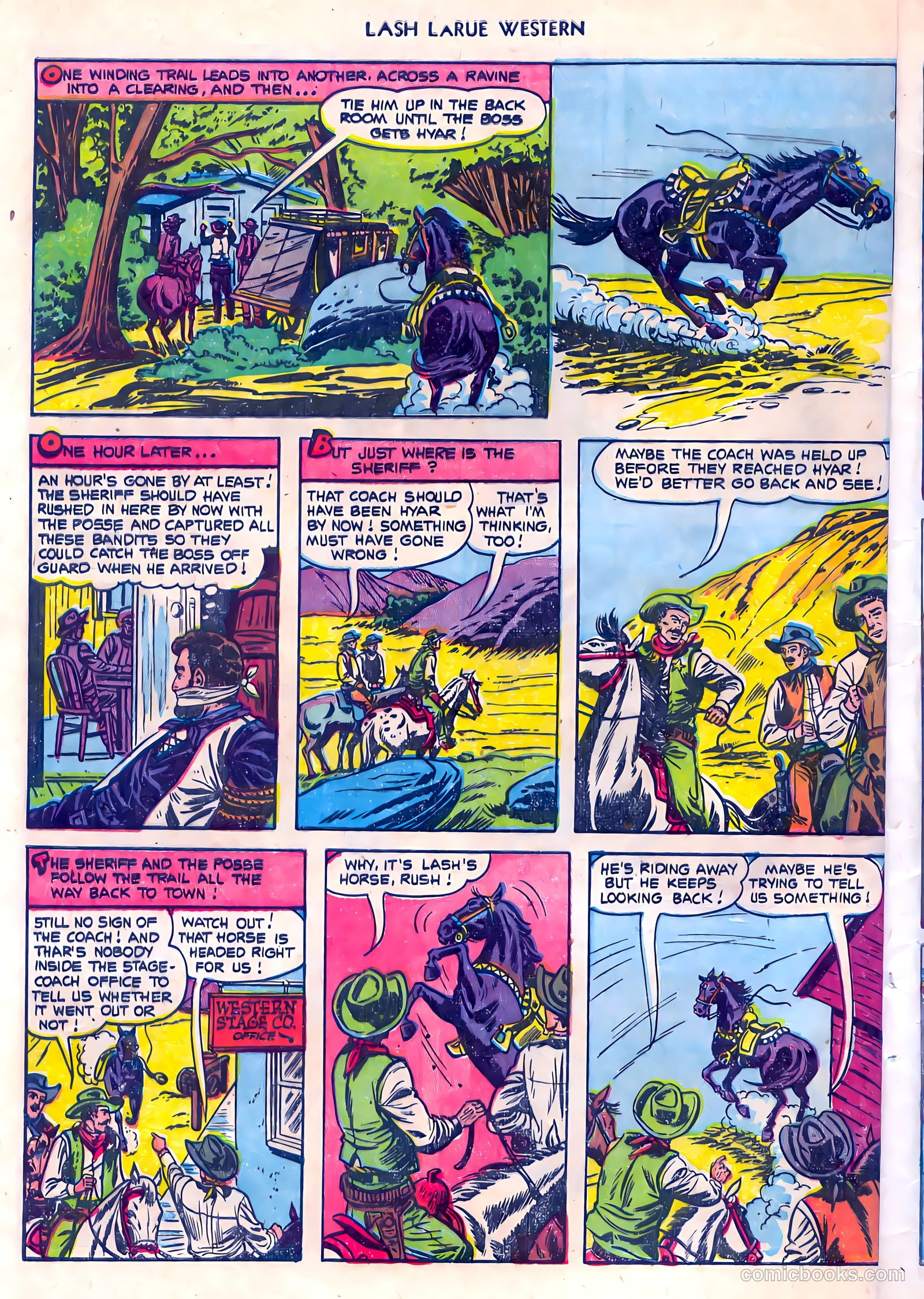 Lash LaRue Western #45 — page 32 of 36