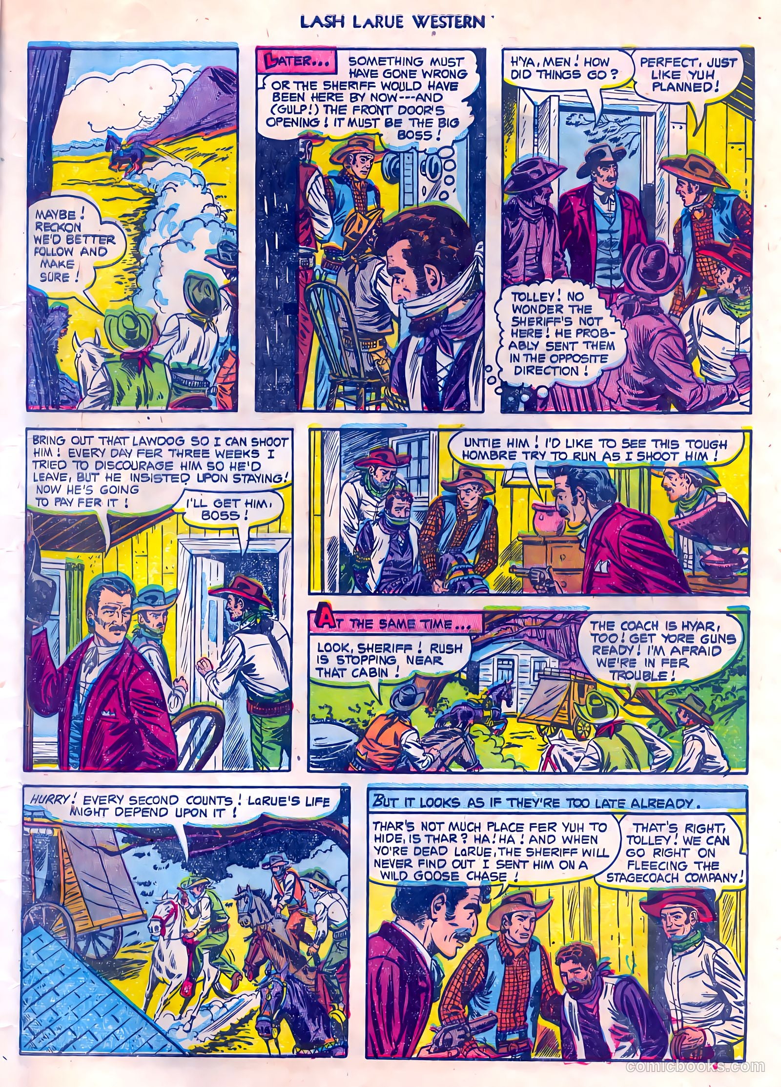 Lash LaRue Western #45 — page 33 of 36