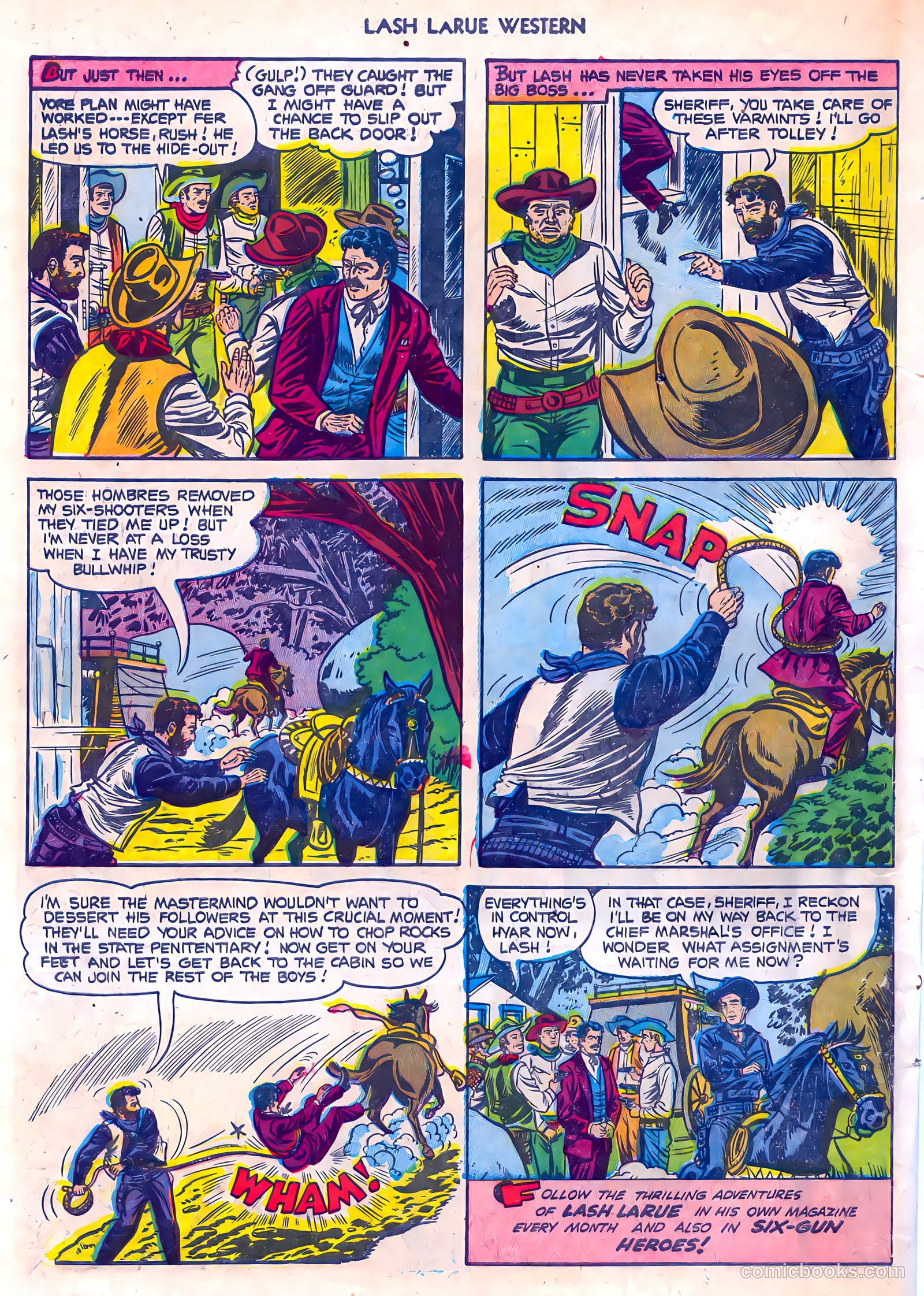 Lash LaRue Western #45 — page 34 of 36