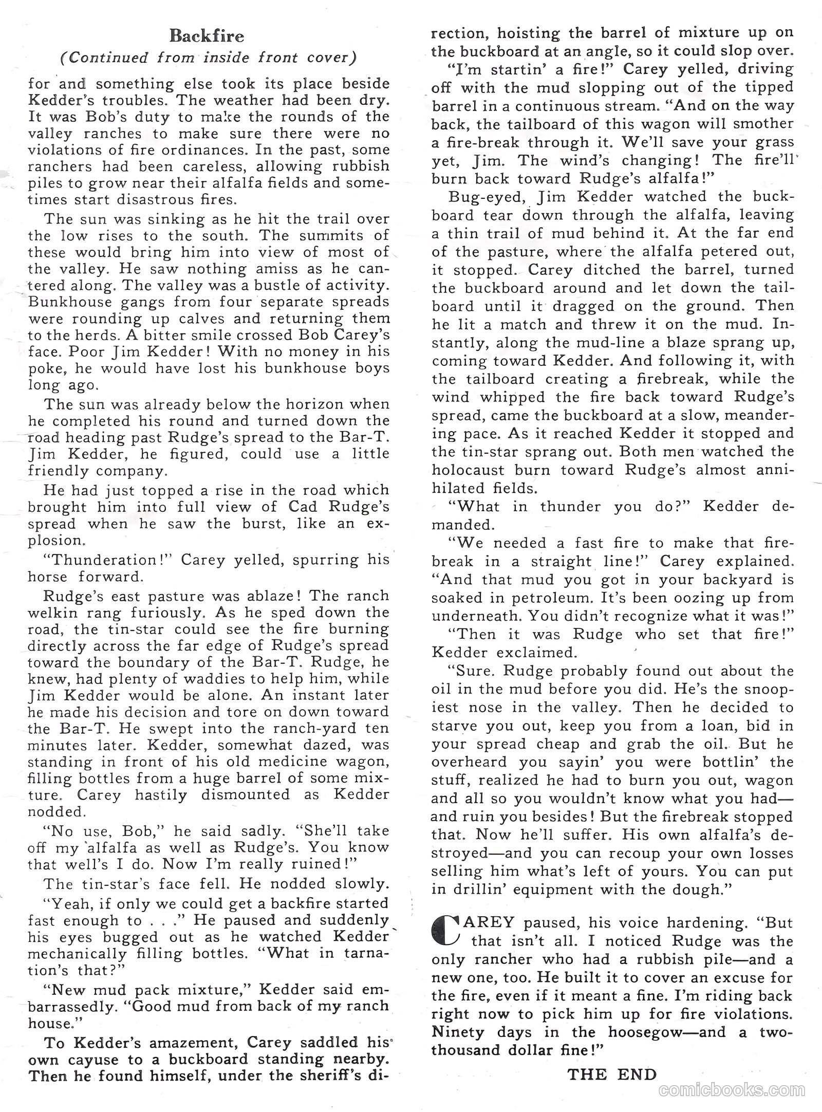 Lash LaRue Western #45 — page 35 of 36