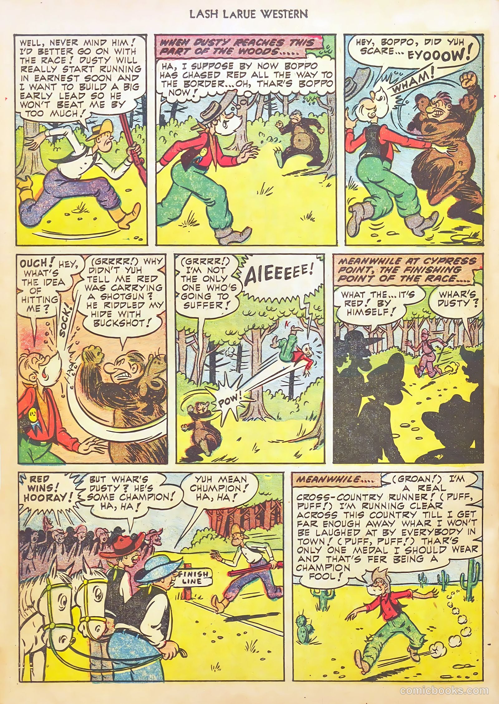 Lash LaRue Western #46 — page 22 of 36