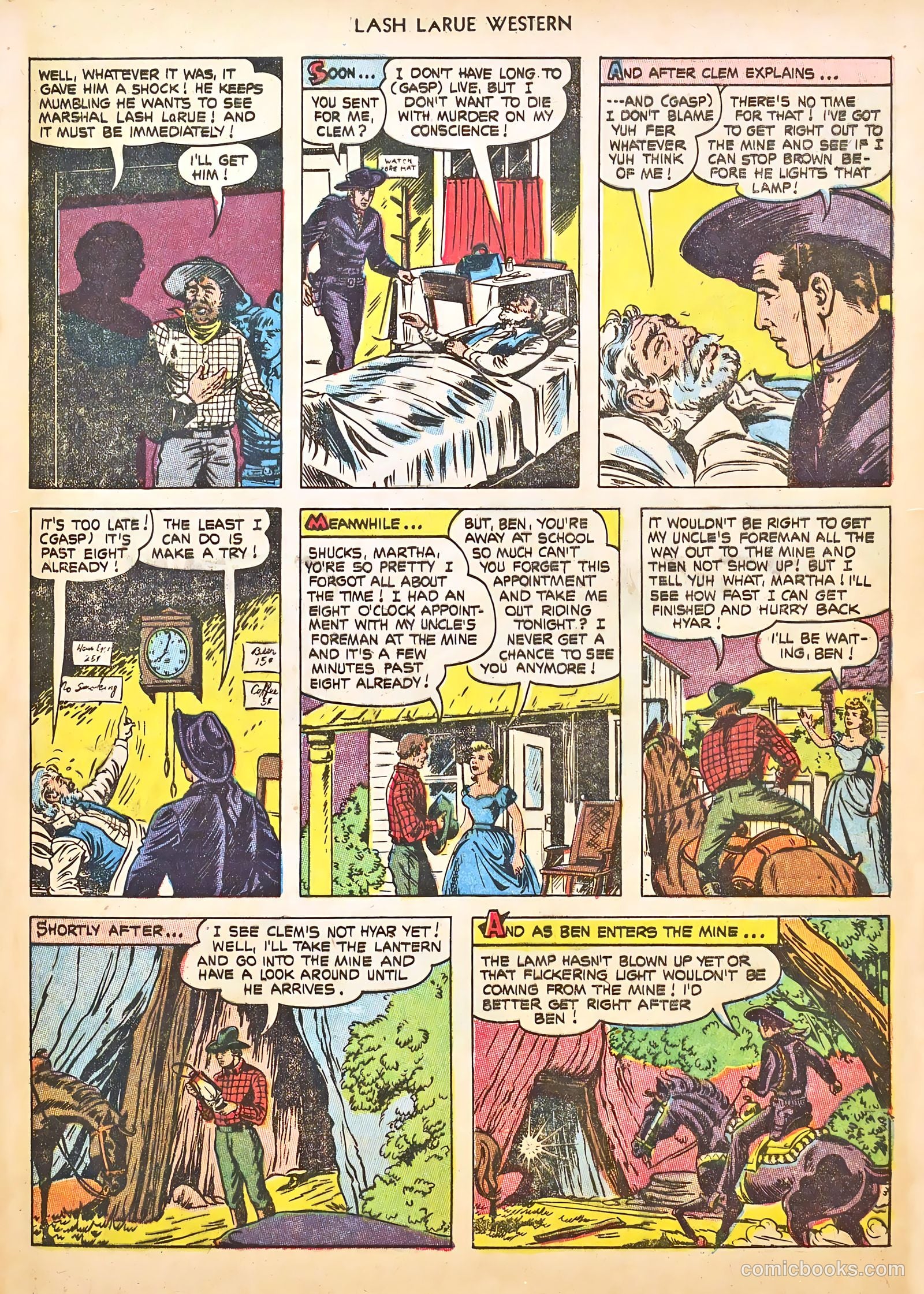Lash LaRue Western #46 — page 33 of 36