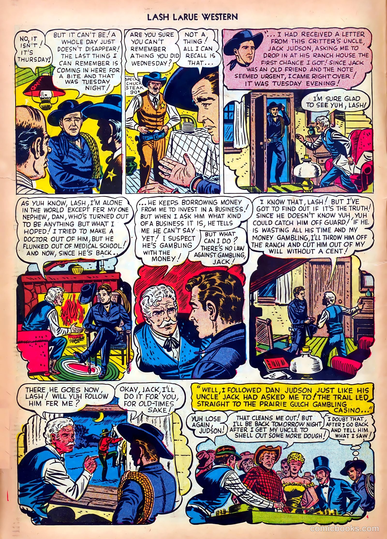Lash LaRue Western #5 — page 6 of 36