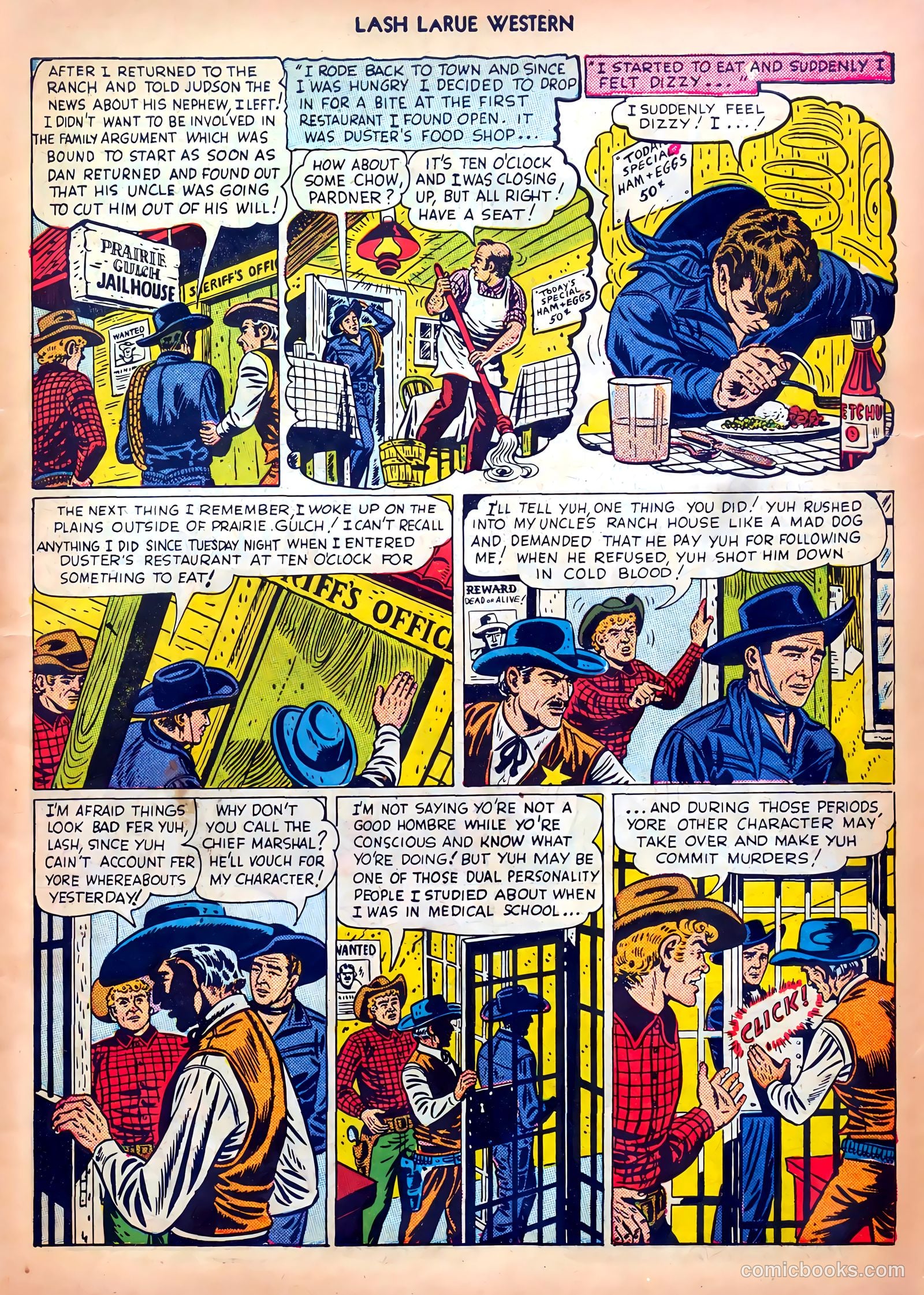 Lash LaRue Western #5 — page 7 of 36