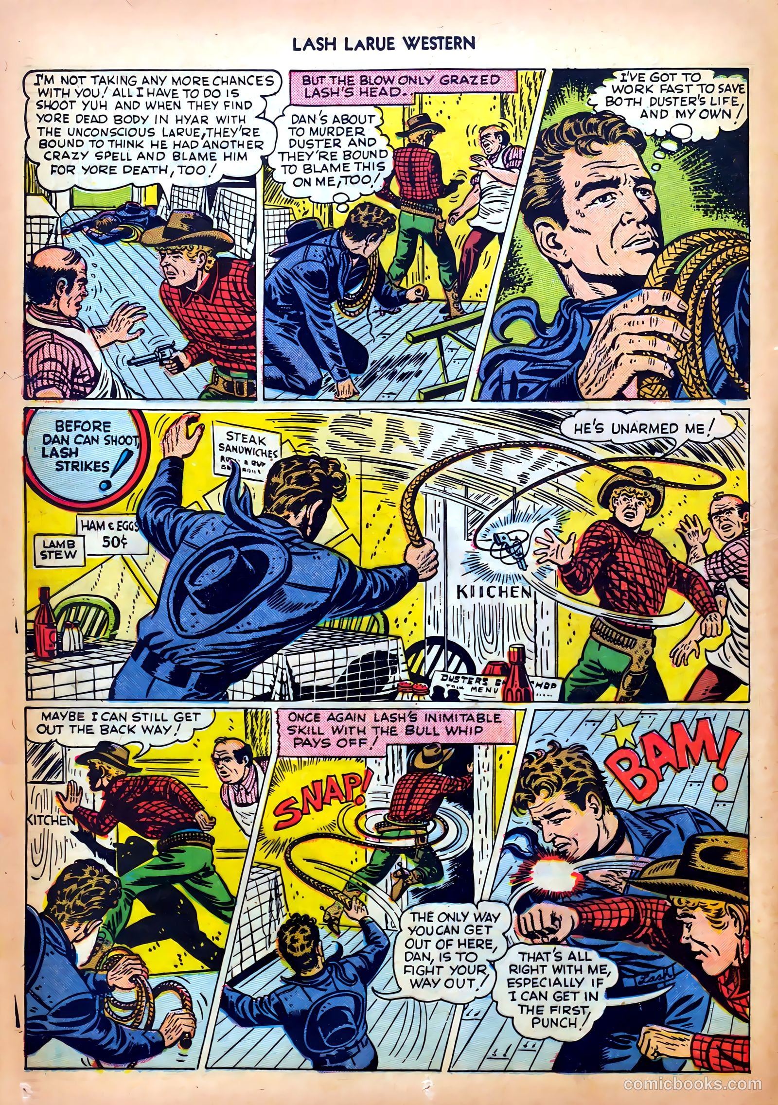 Lash LaRue Western #5 — page 12 of 36