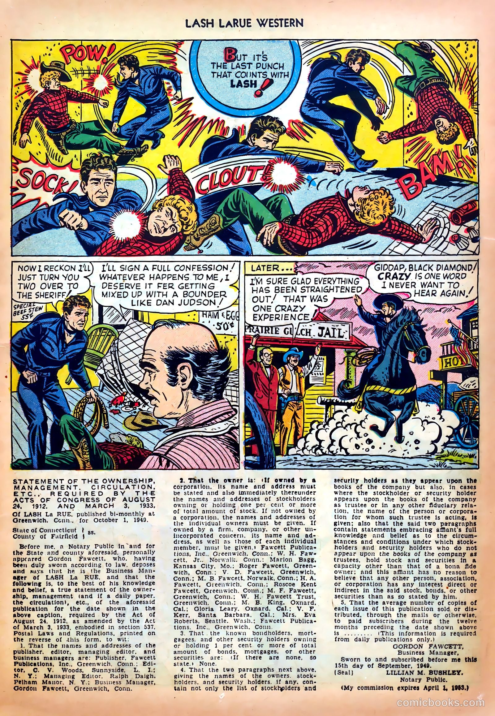 Lash LaRue Western #5 — page 13 of 36