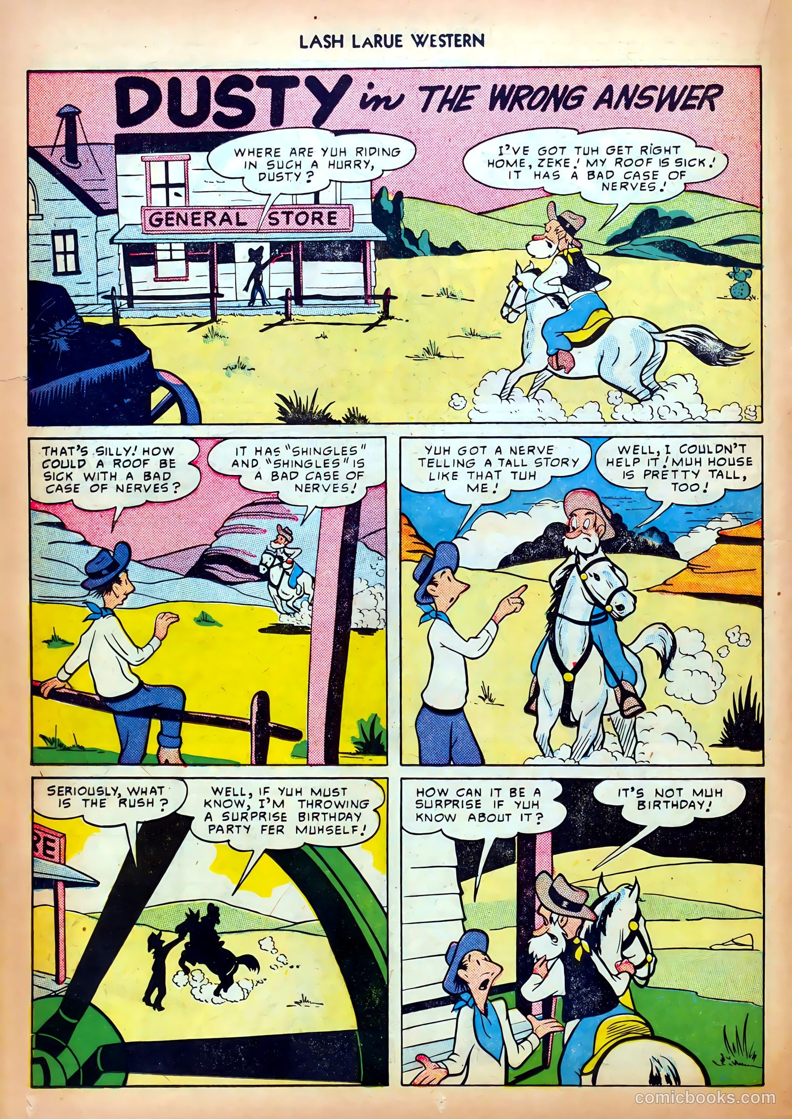 Lash LaRue Western #5 — page 14 of 36