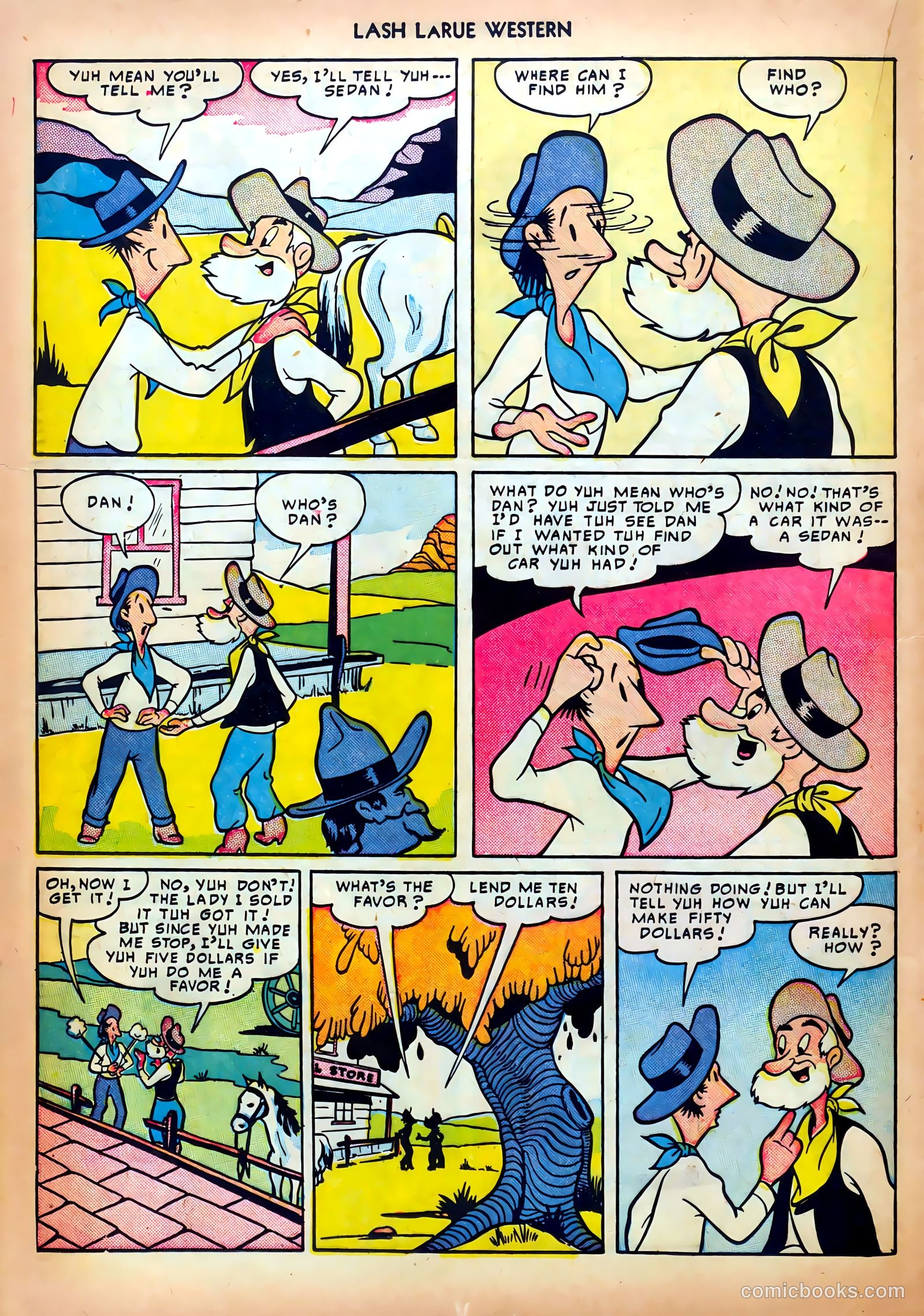 Lash LaRue Western #5 — page 16 of 36