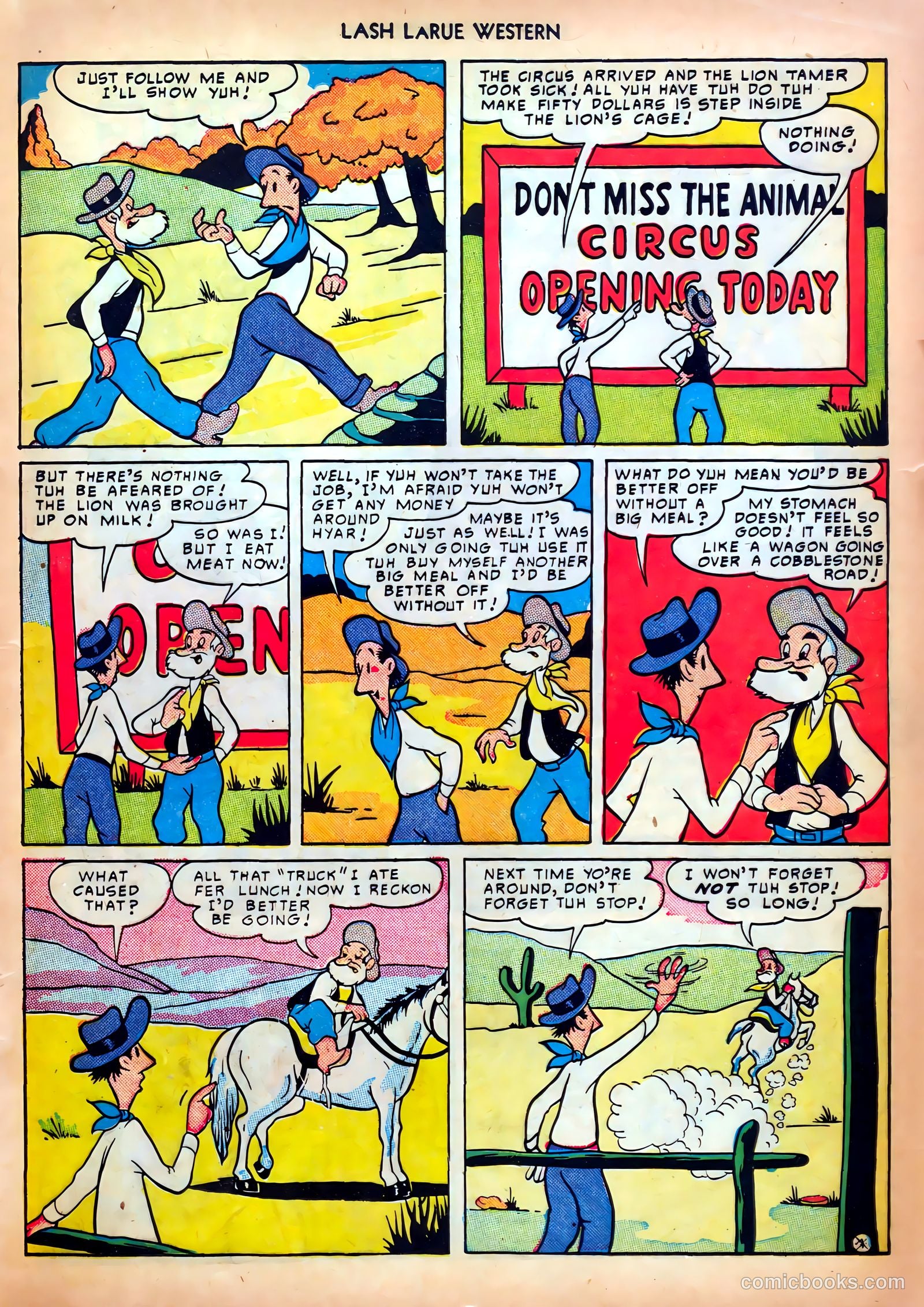 Lash LaRue Western #5 — page 17 of 36