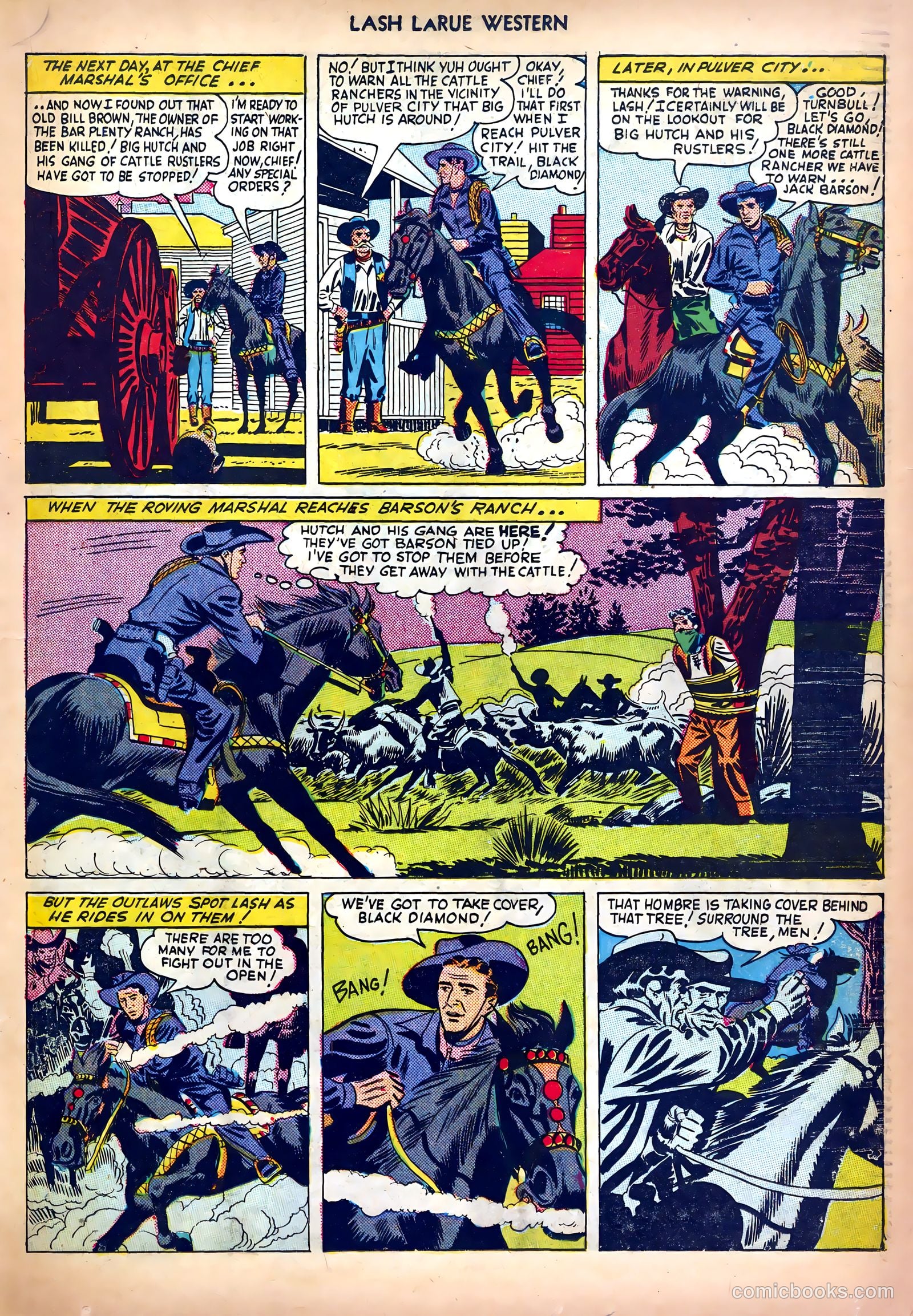 Lash LaRue Western #5 — page 19 of 36