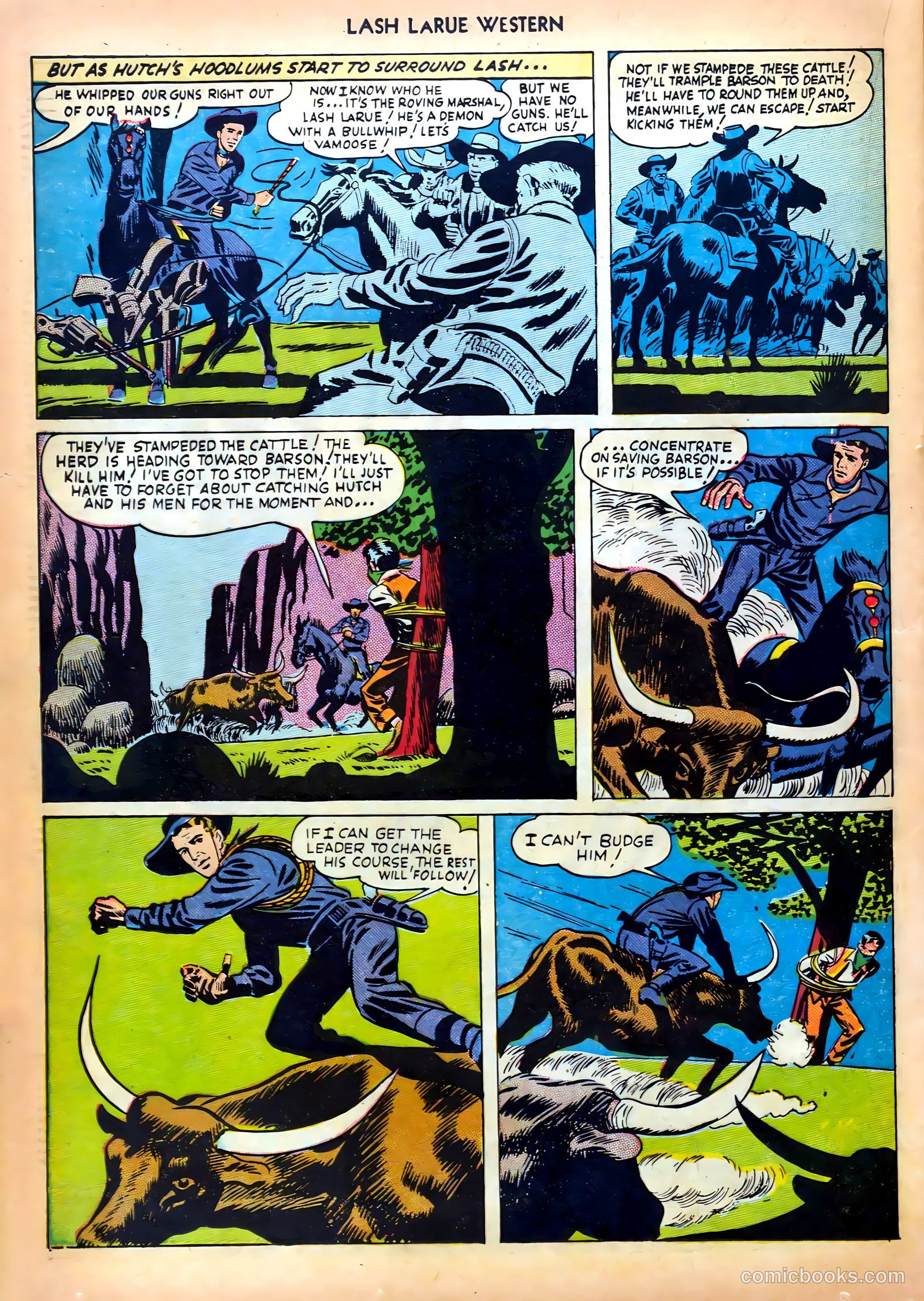 Lash LaRue Western #5 — page 20 of 36