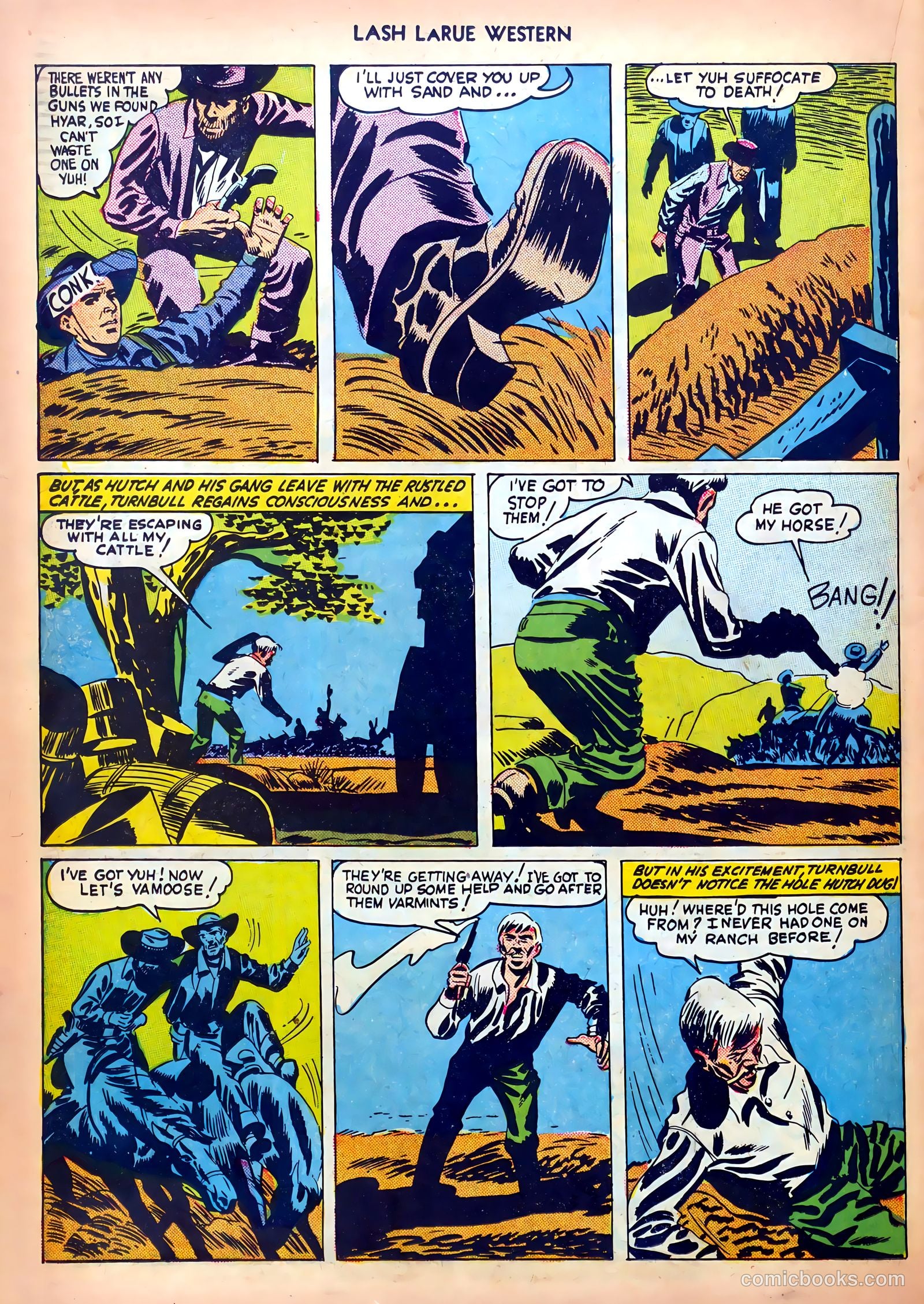 Lash LaRue Western #5 — page 22 of 36