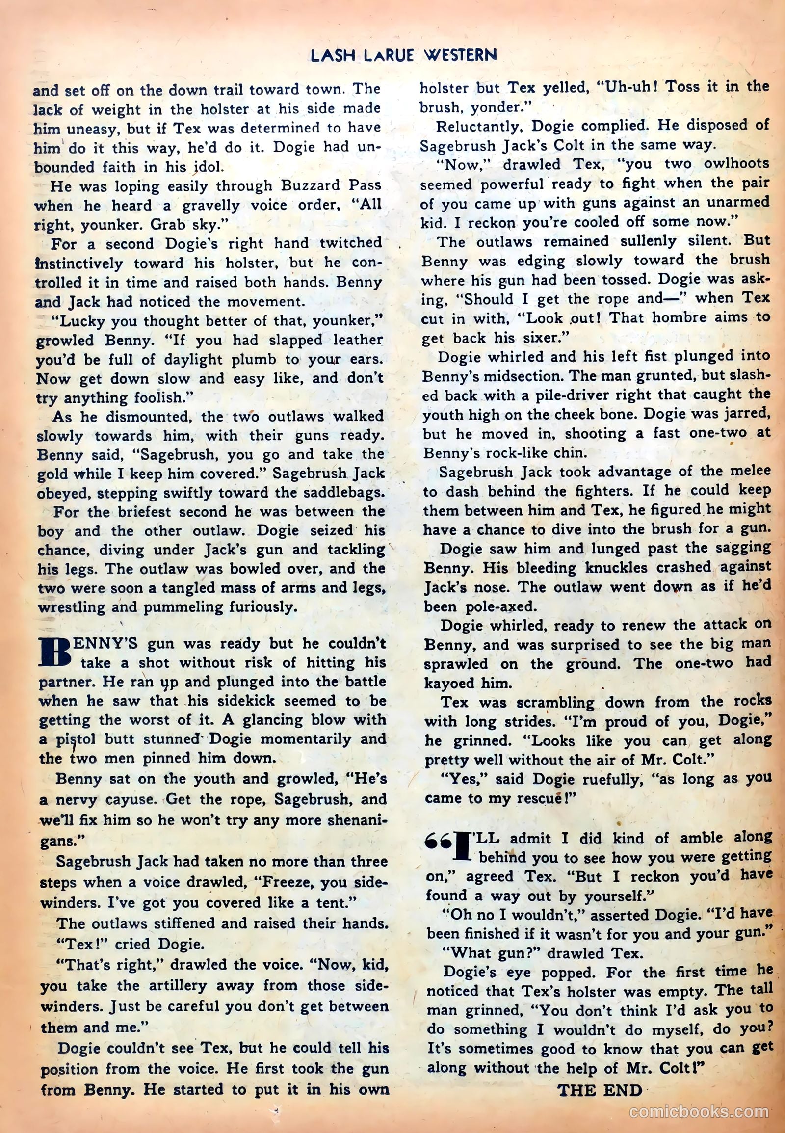 Lash LaRue Western #5 — page 26 of 36