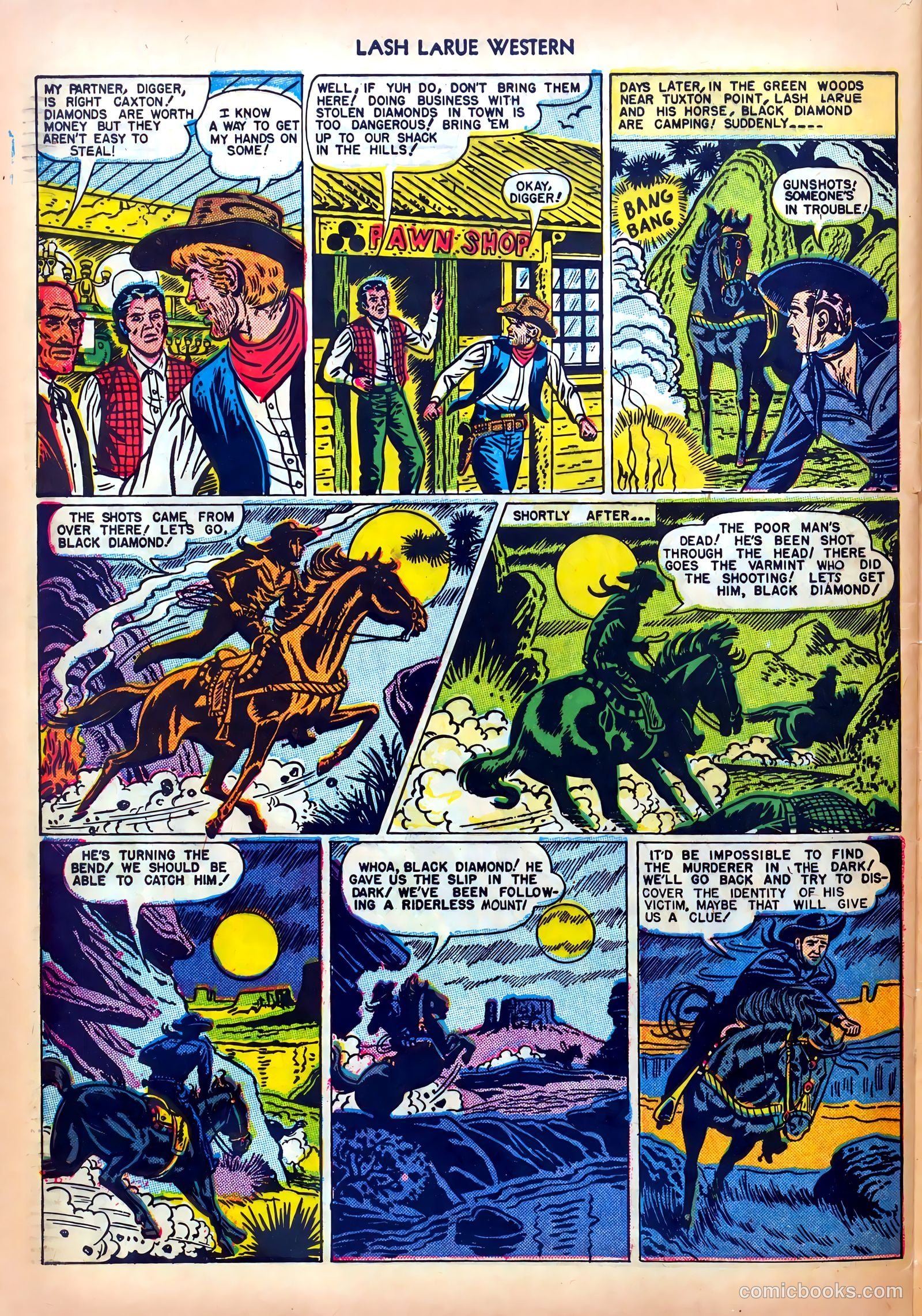 Lash LaRue Western #5 — page 28 of 36