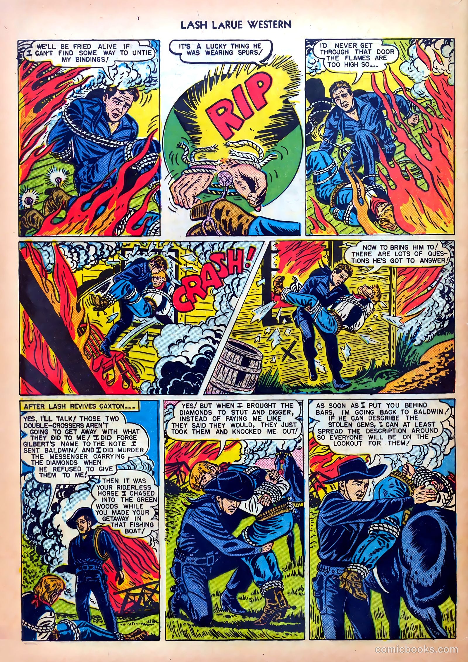 Lash LaRue Western #5 — page 32 of 36