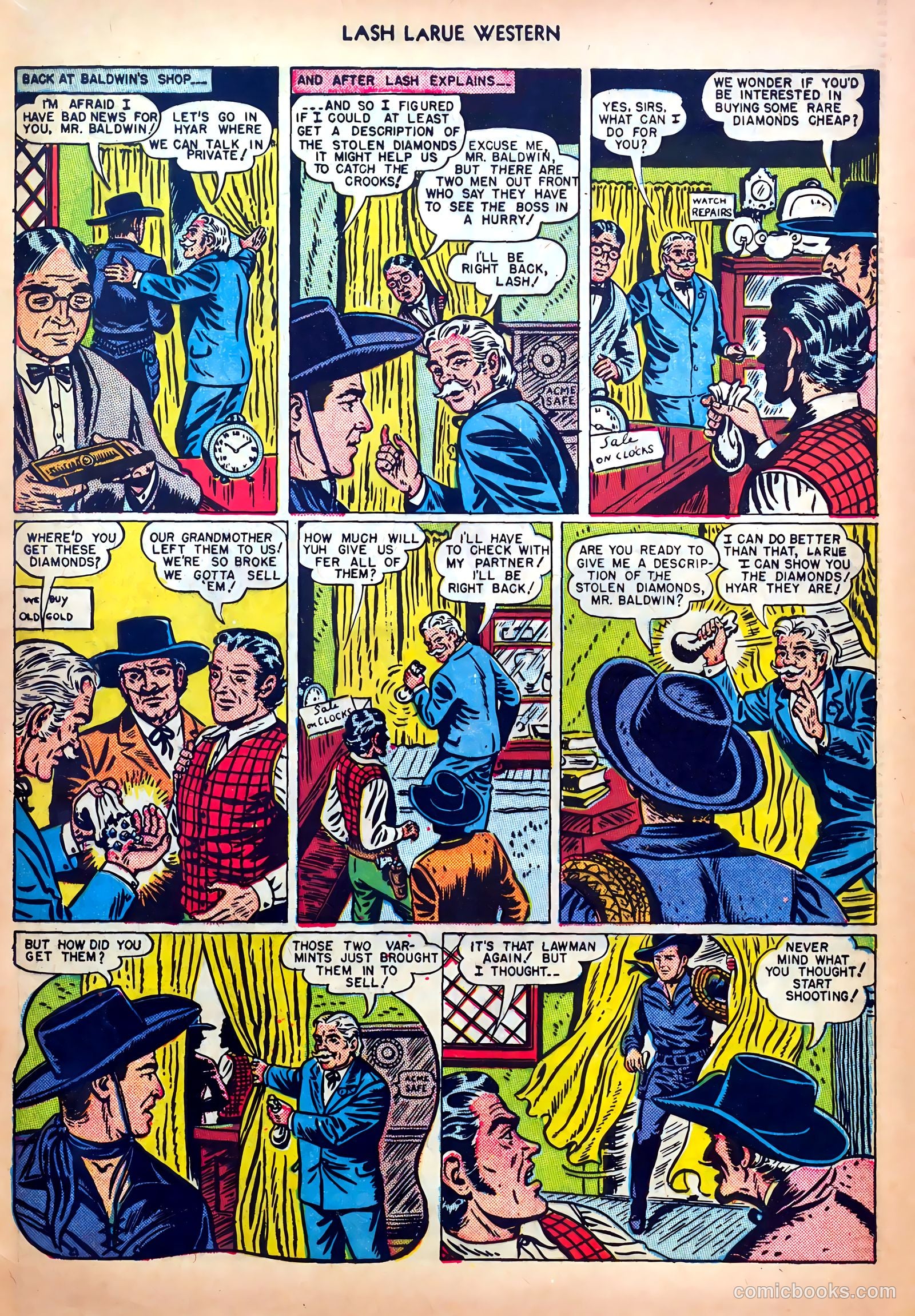 Lash LaRue Western #5 — page 33 of 36