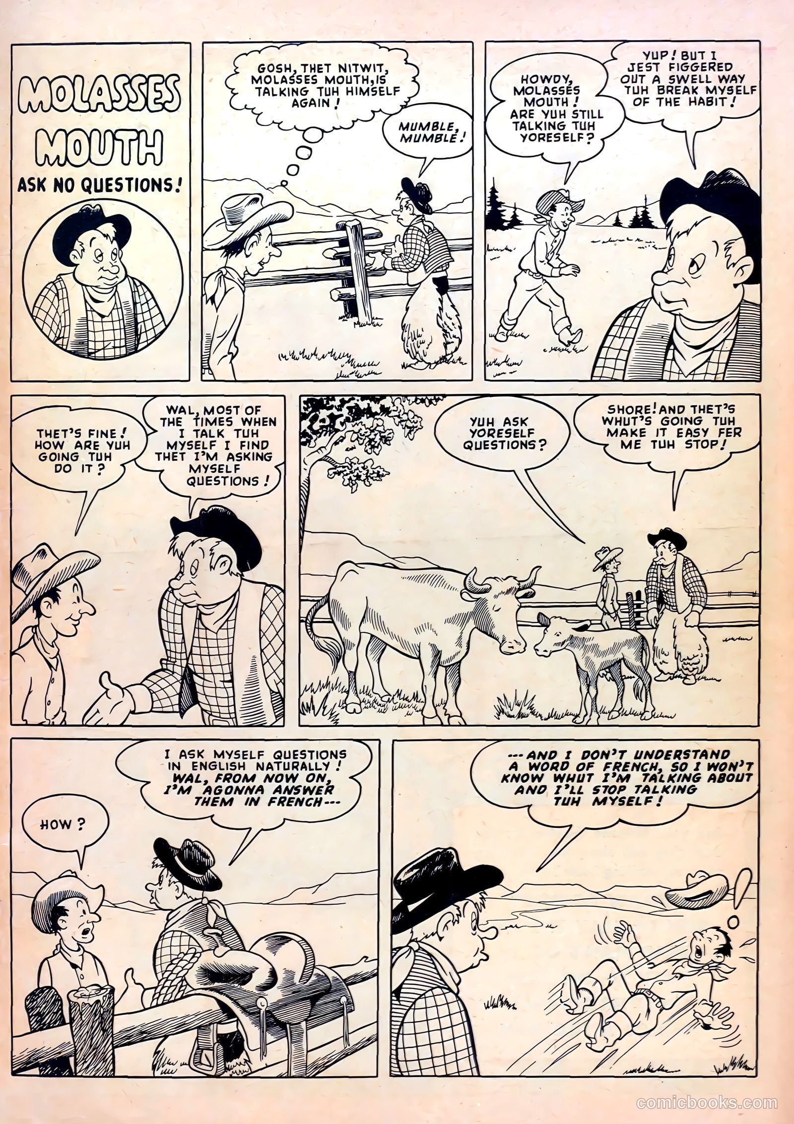 Lash LaRue Western #5 — page 35 of 36