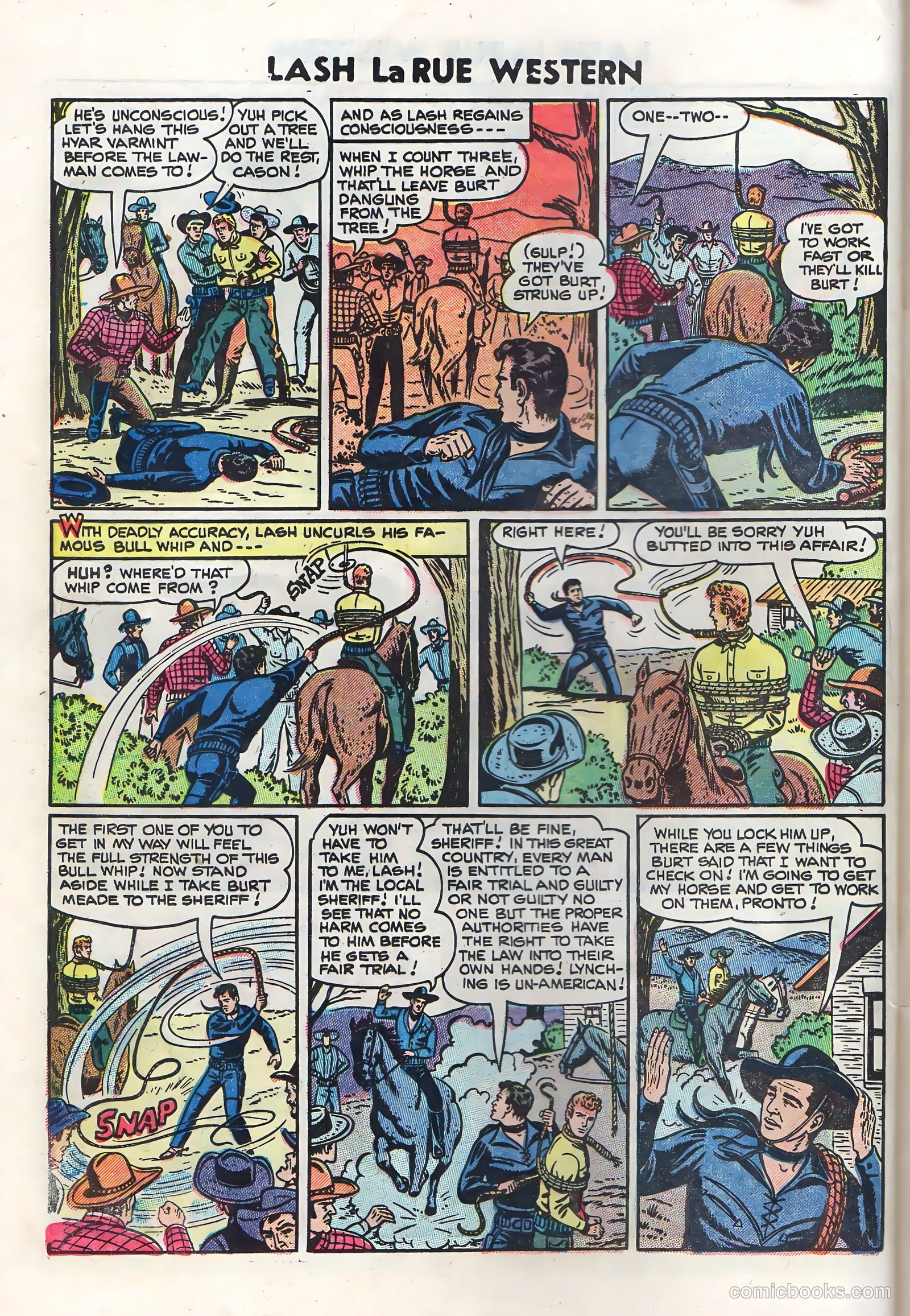 Lash Larue Western #50 — page 28 of 36