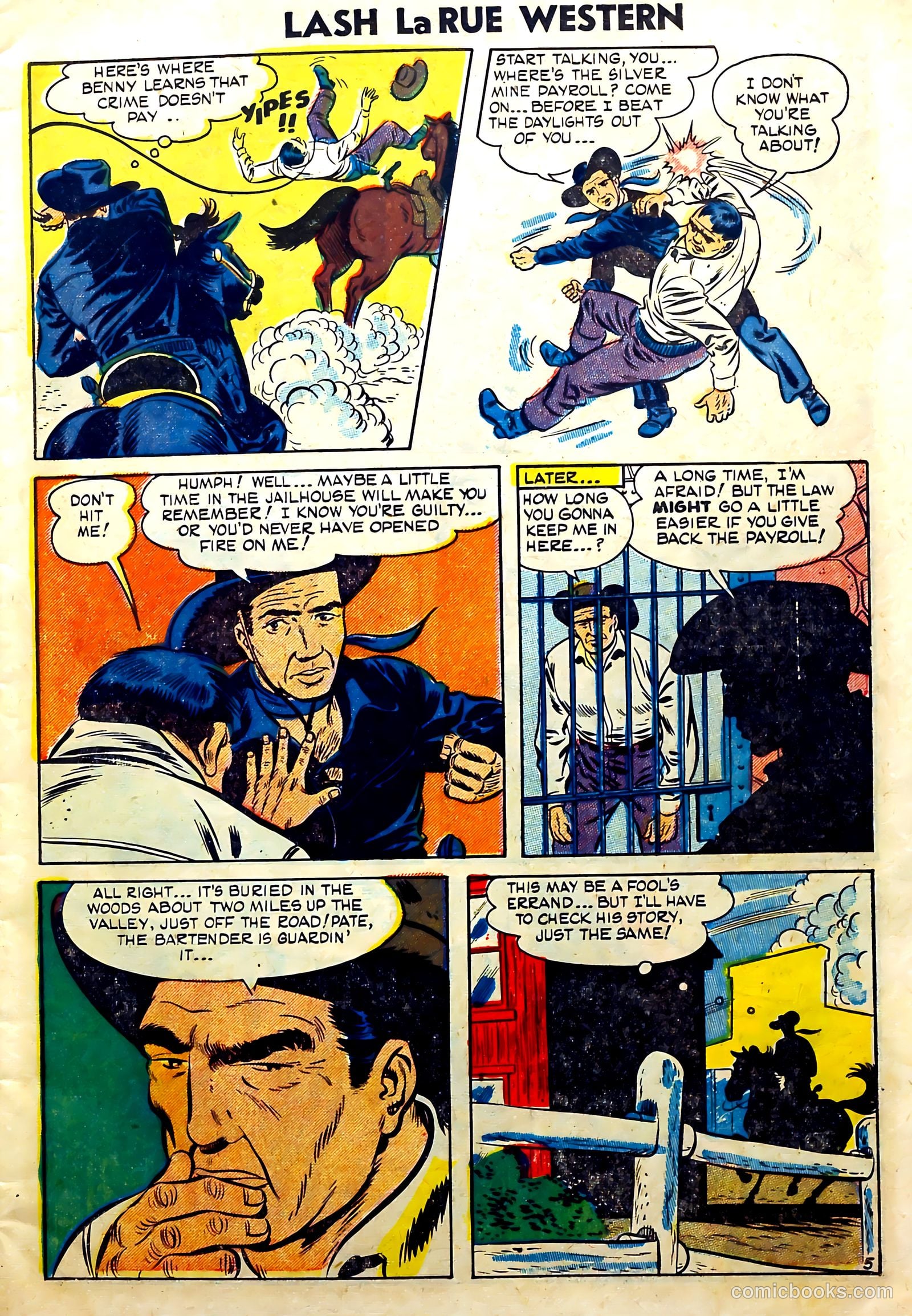 Lash Larue Western #51 — page 7 of 36