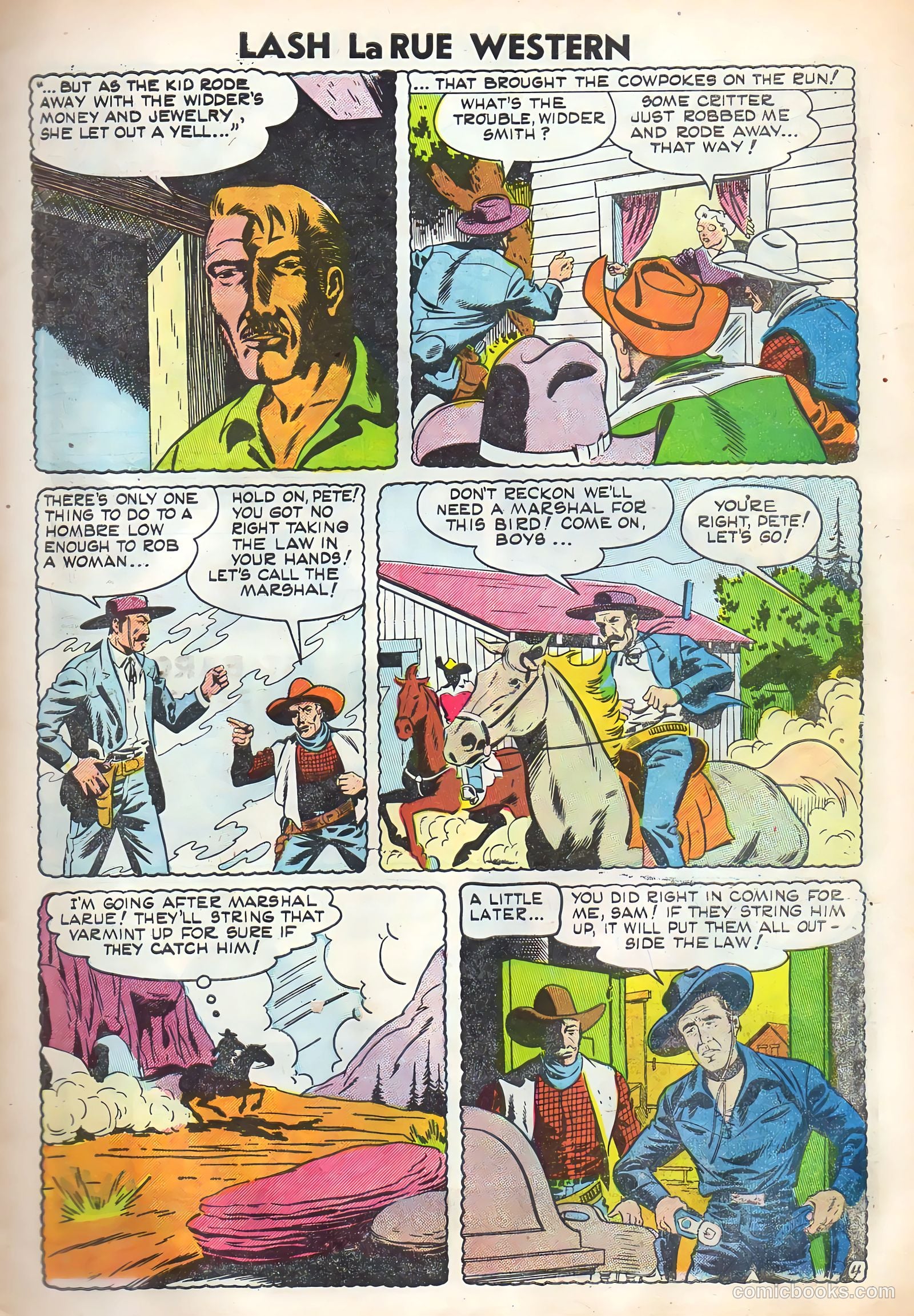 Lash Larue Western #52 — page 7 of 36