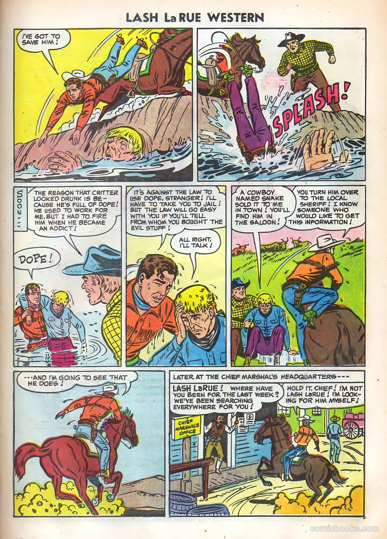 Lash Larue Western #52 — page 23 of 36