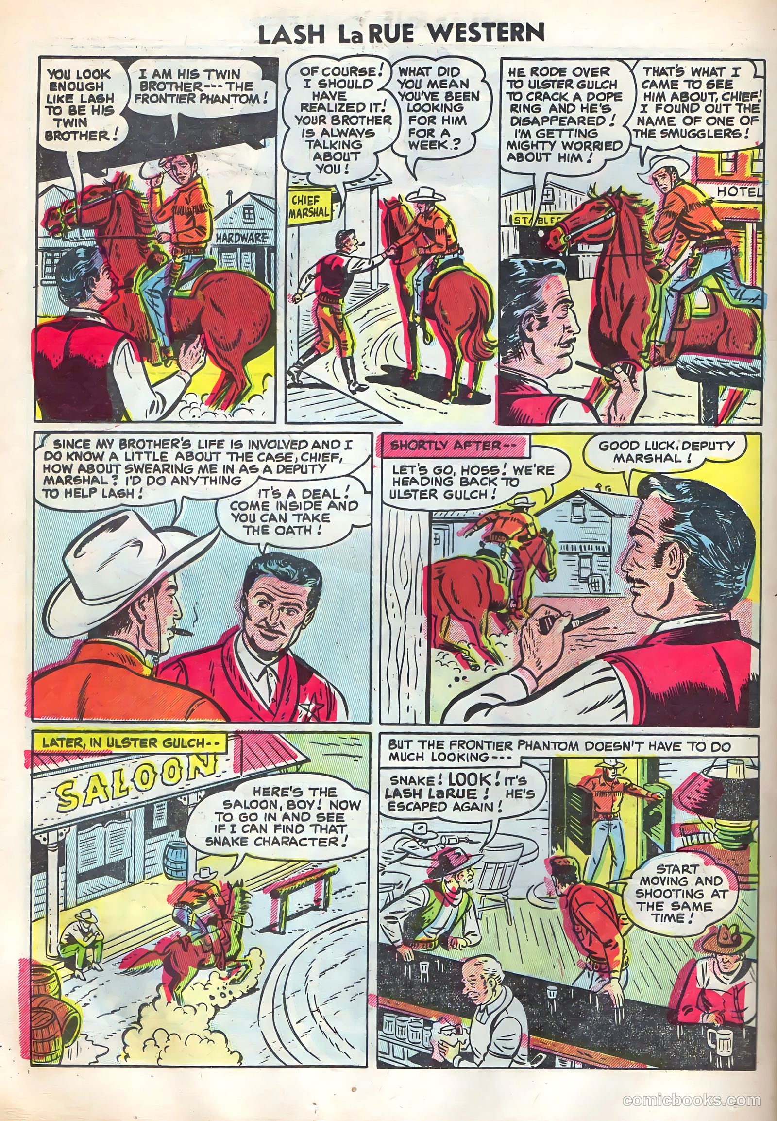 Lash Larue Western #52 — page 24 of 36