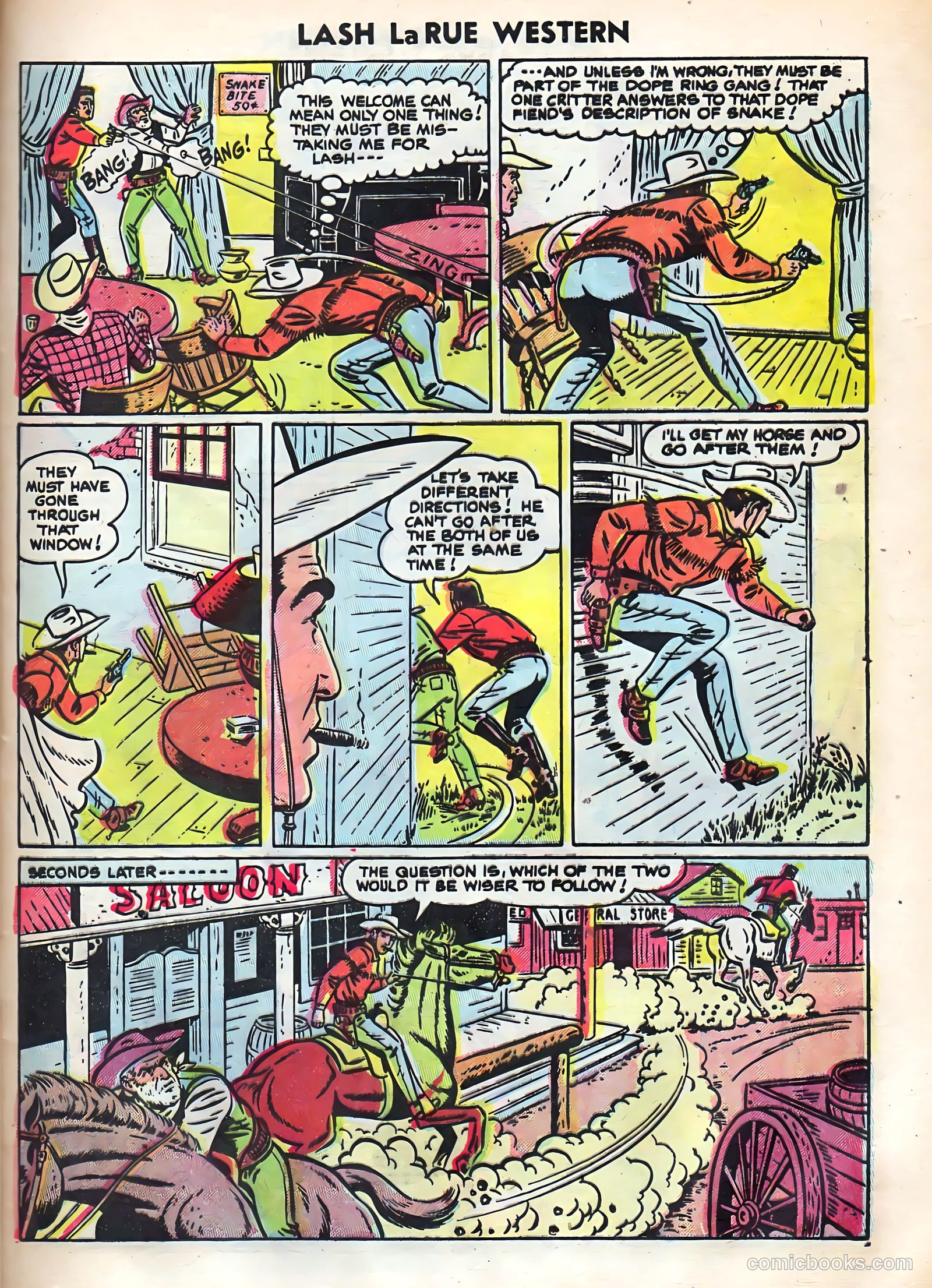 Lash Larue Western #52 — page 25 of 36