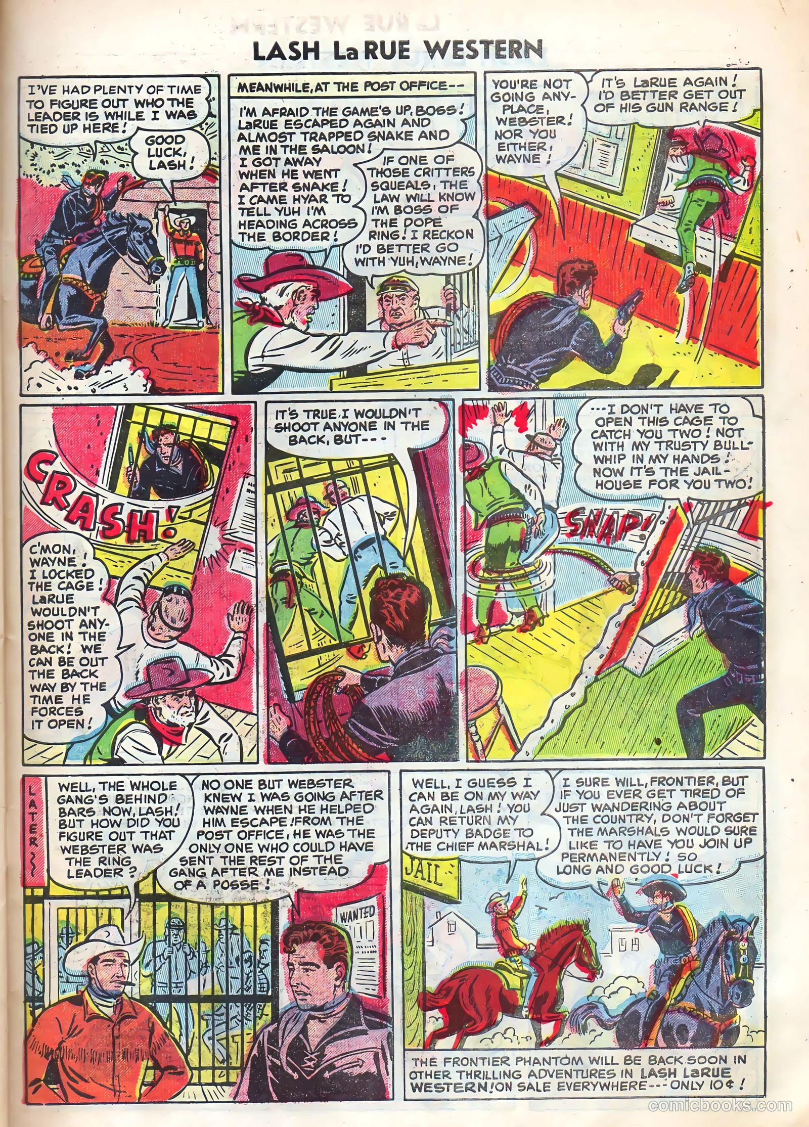 Lash Larue Western #52 — page 27 of 36