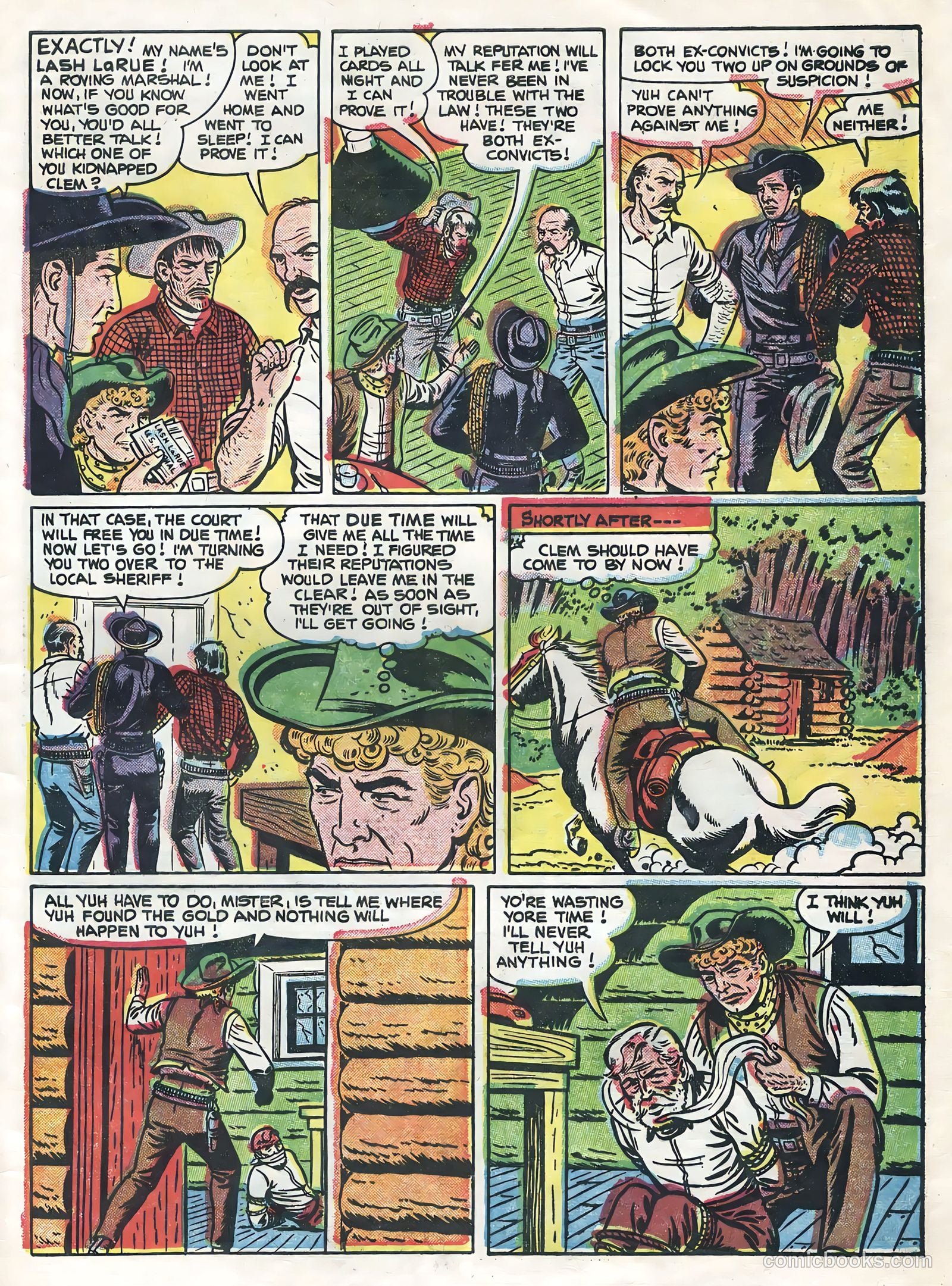 Lash LaRue Western #54 — page 33 of 36