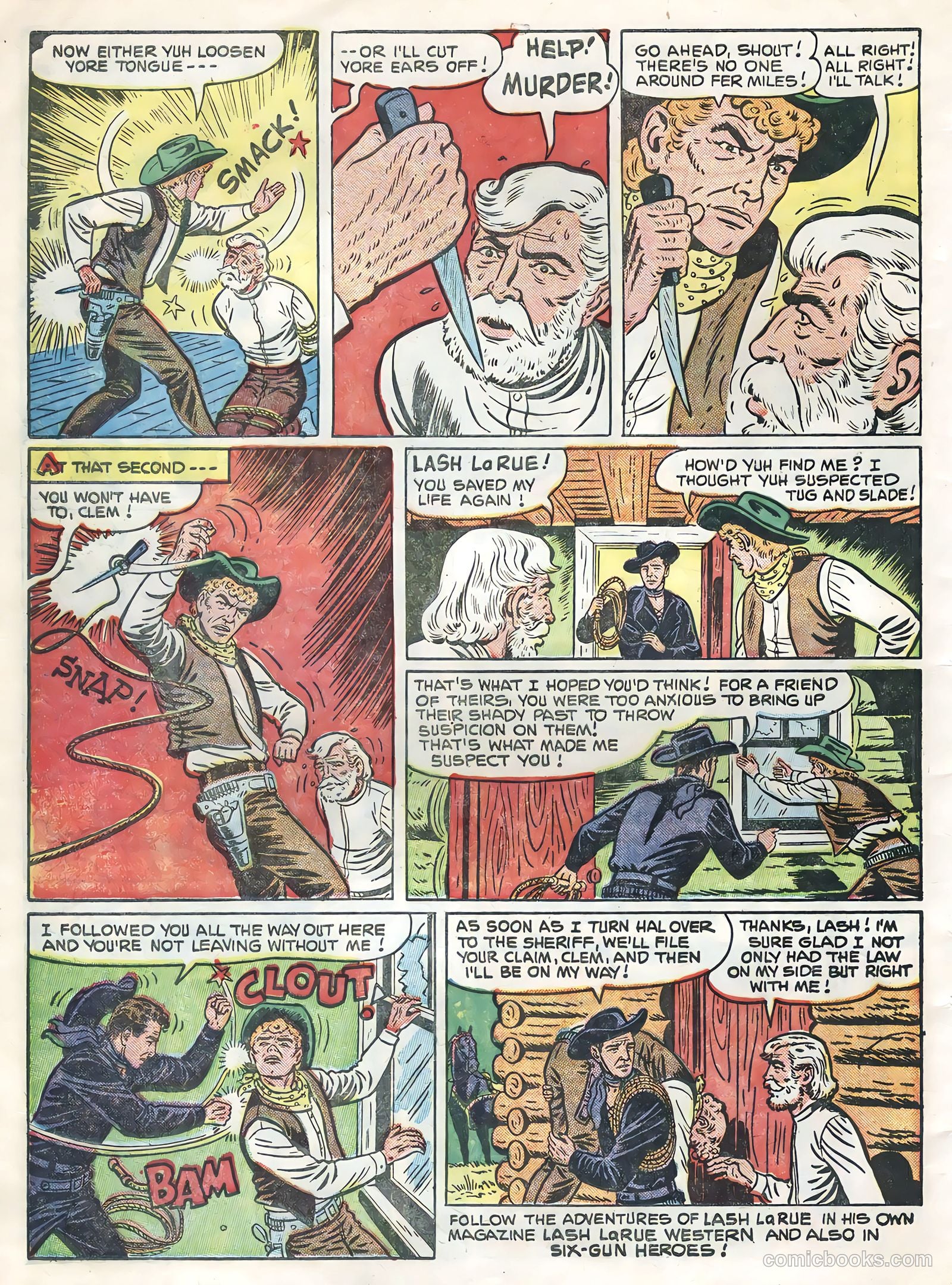 Lash LaRue Western #54 — page 34 of 36