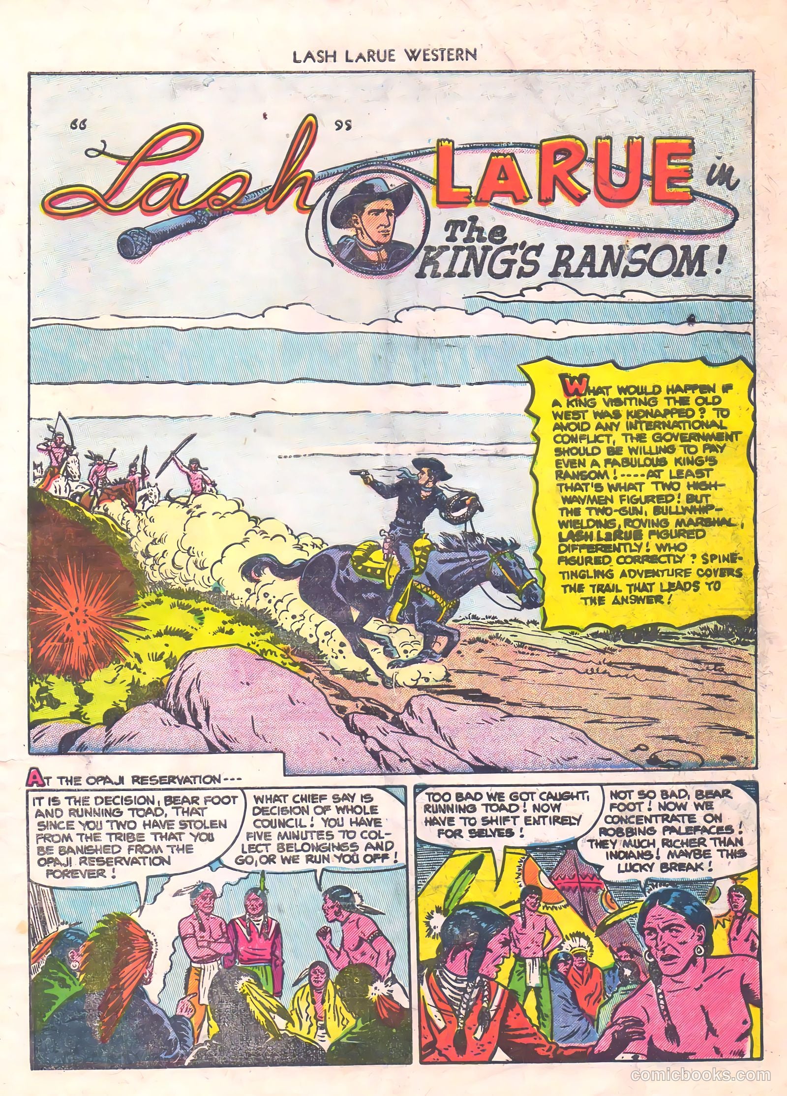 Lash Larue Western #56 — page 3 of 36