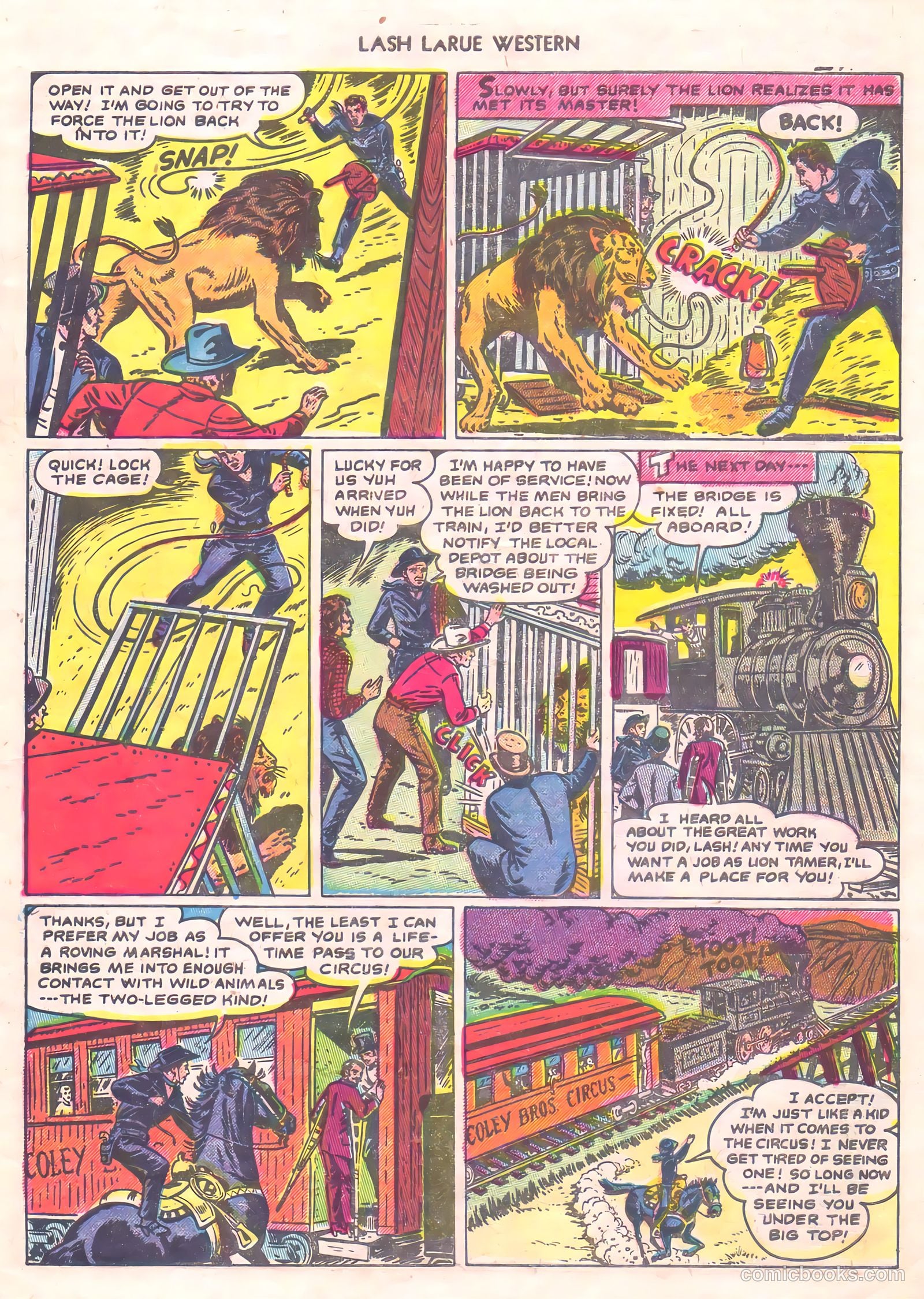 Lash Larue Western #56 — page 33 of 36