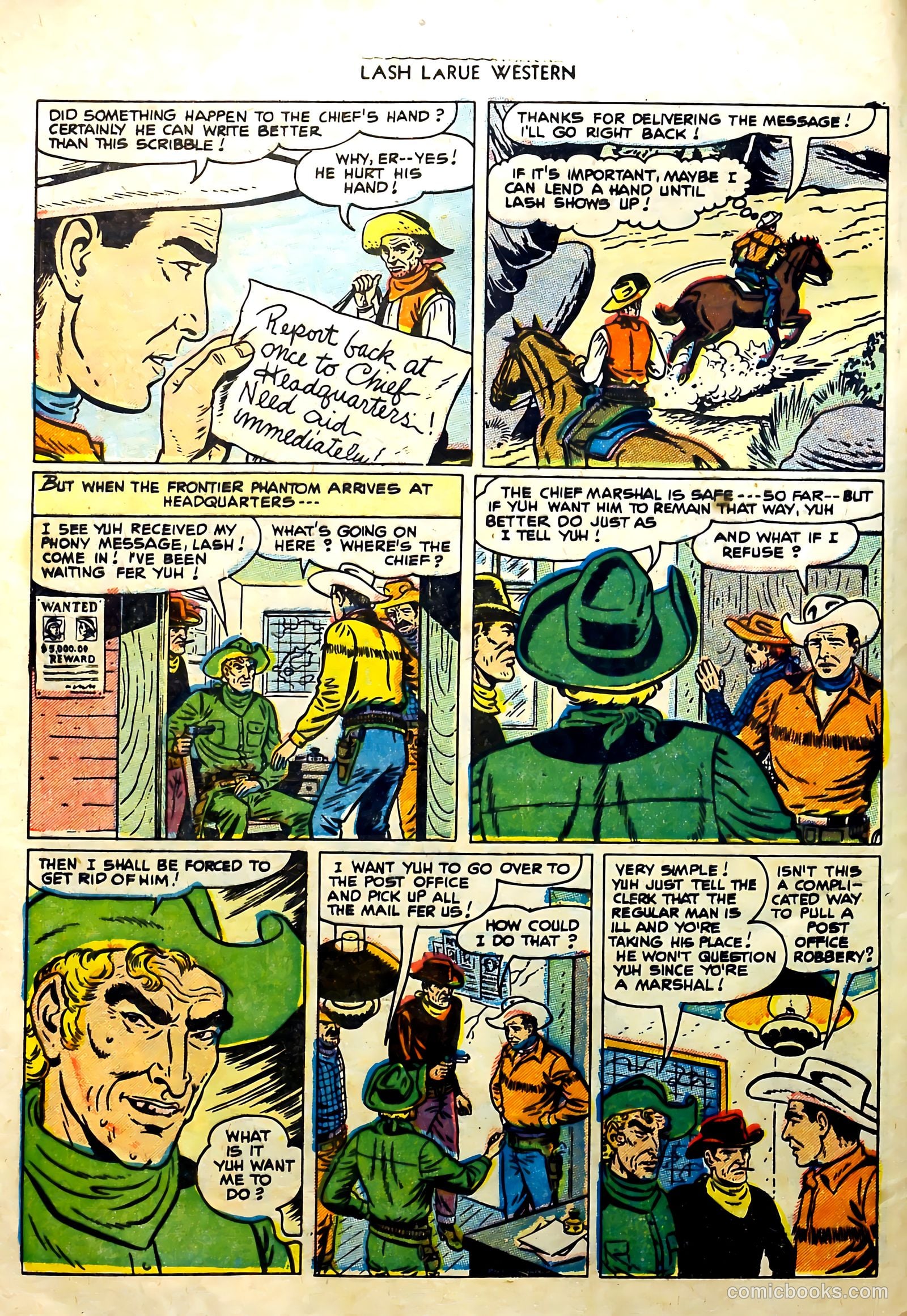Lash Larue Western #57 — page 4 of 36