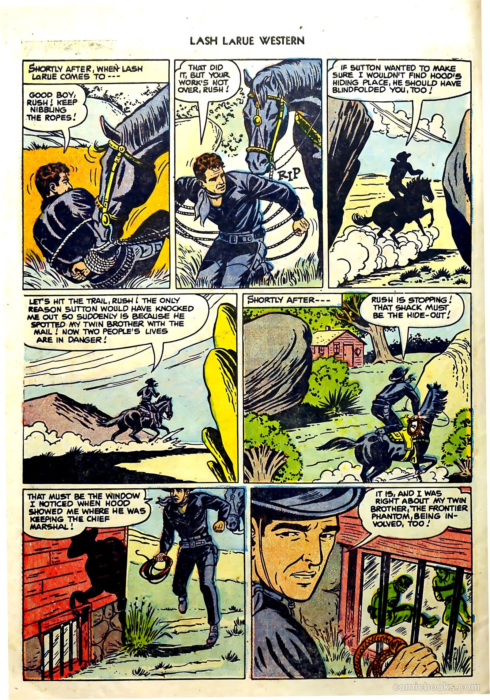 Lash Larue Western #57 — page 10 of 36
