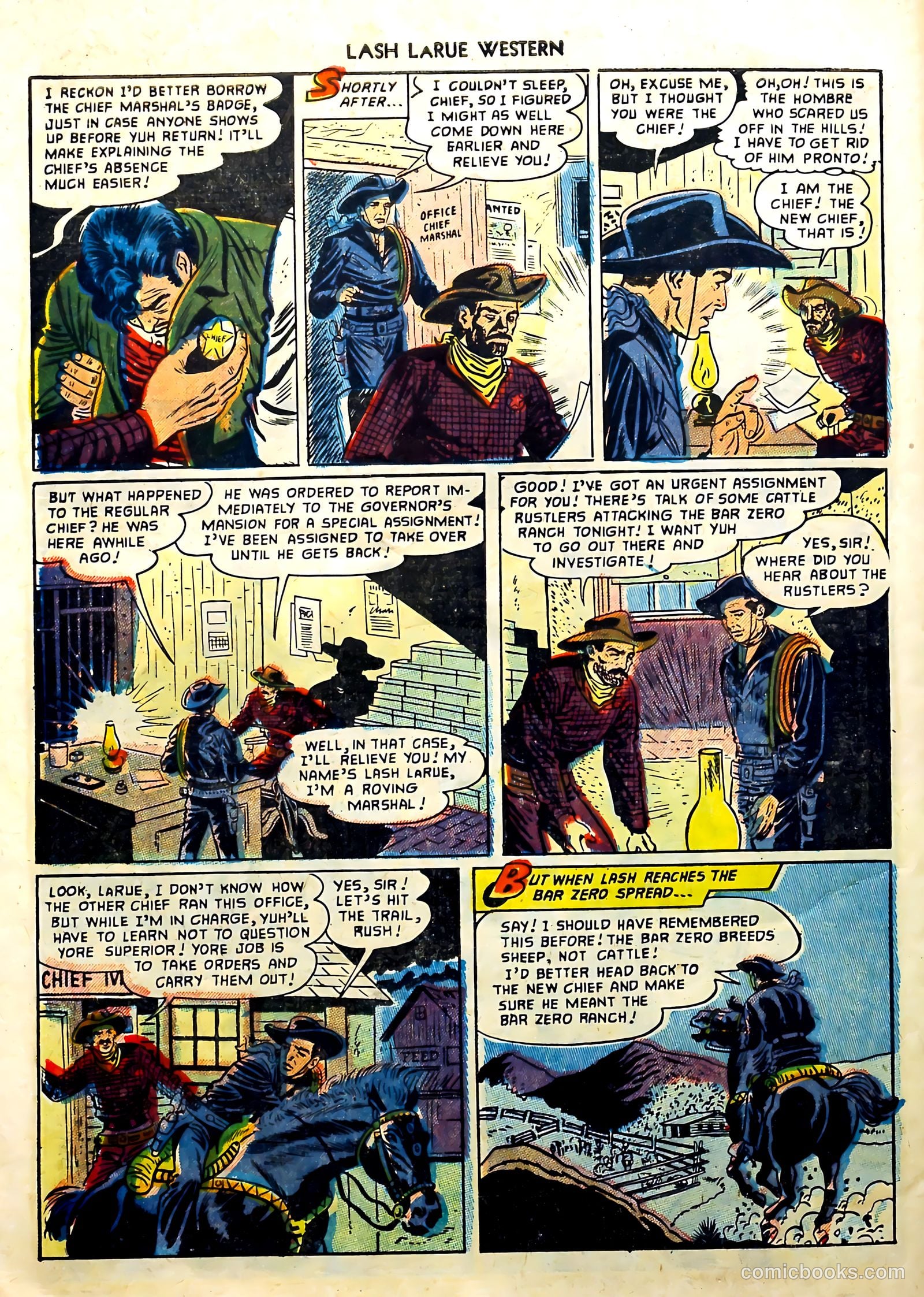 Lash Larue Western #57 — page 30 of 36