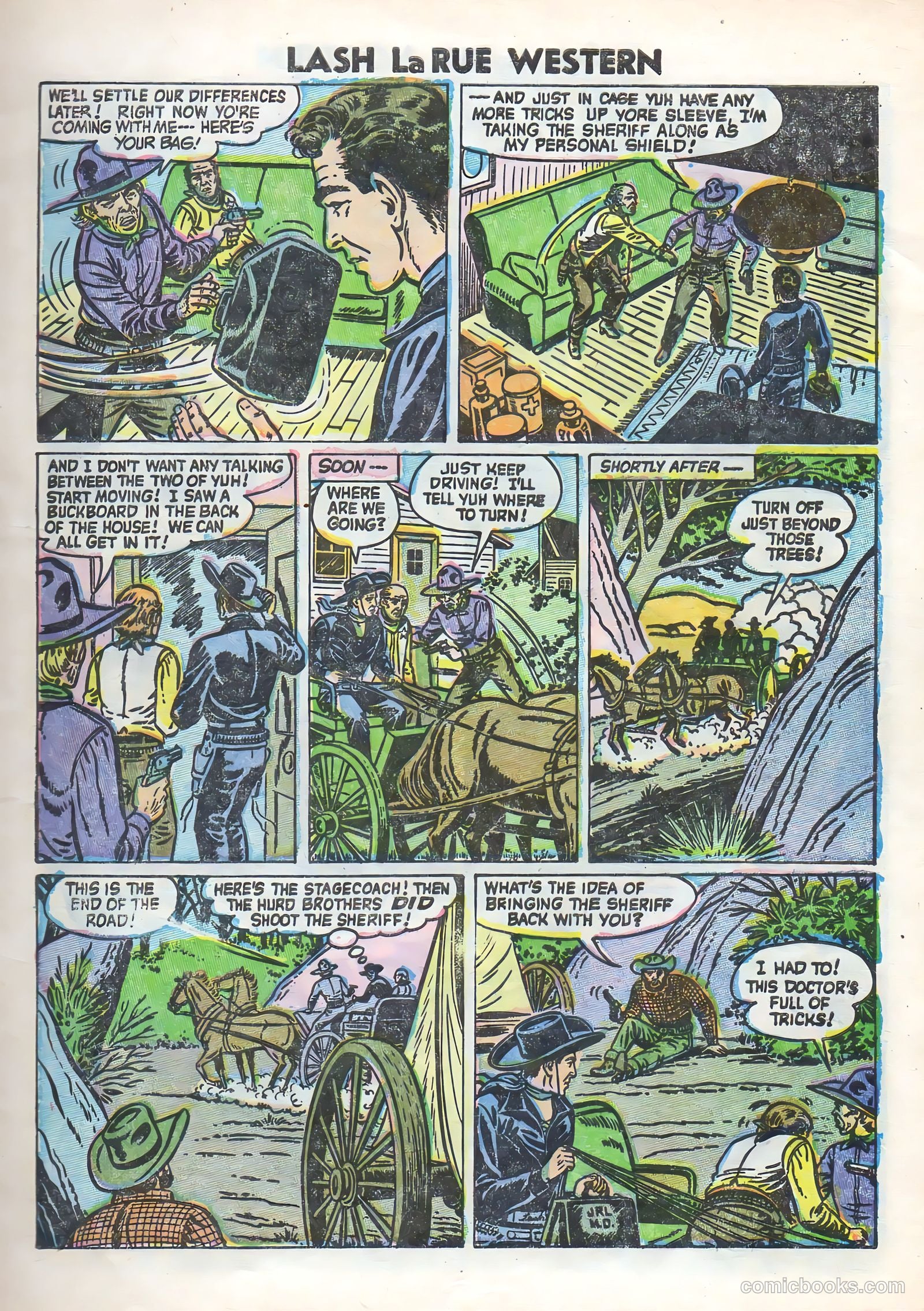 Lash Larue Western #58 — page 9 of 36
